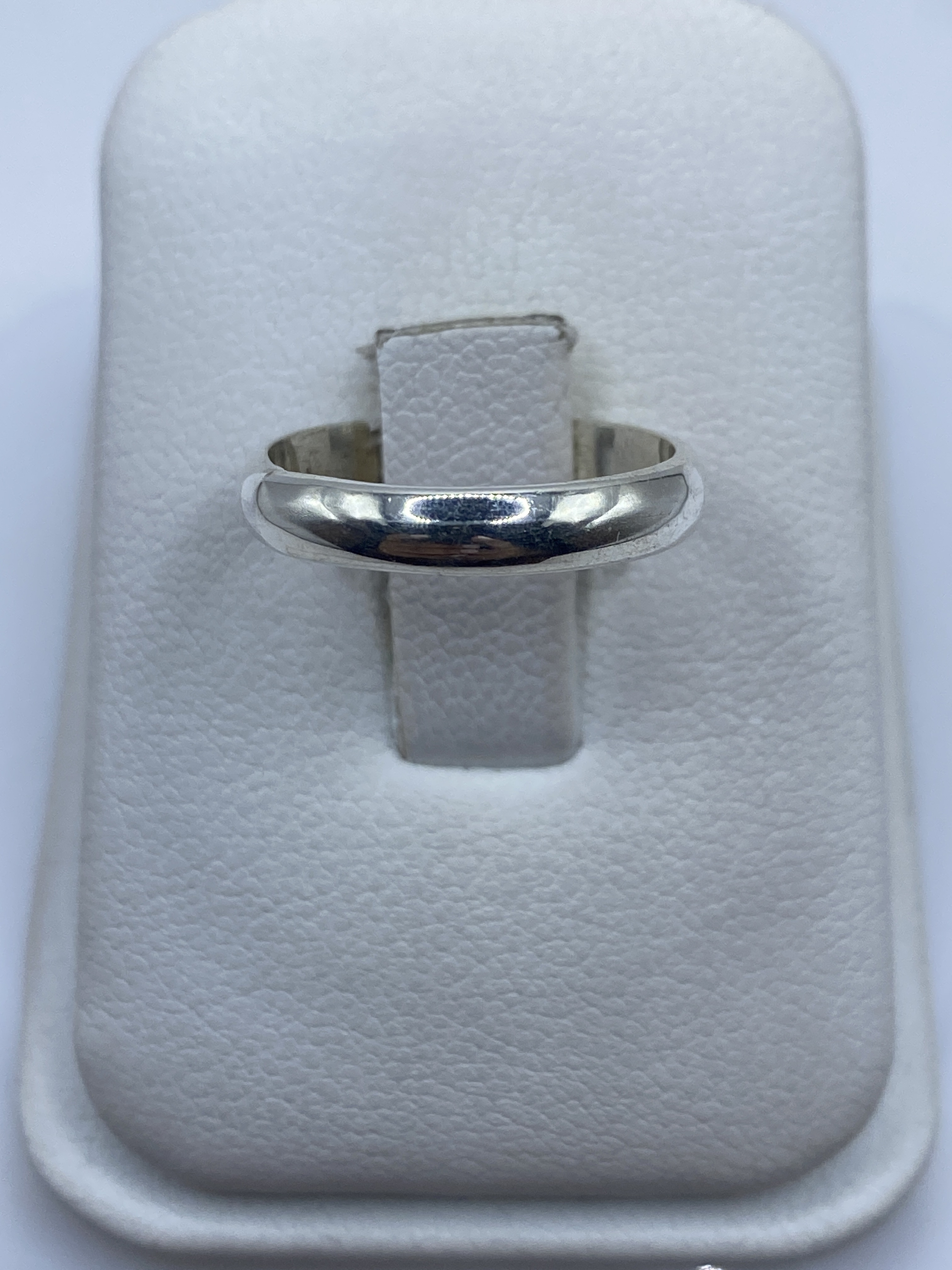 Anillo de Plata Banda Lisa Pulida — Minimalista .925