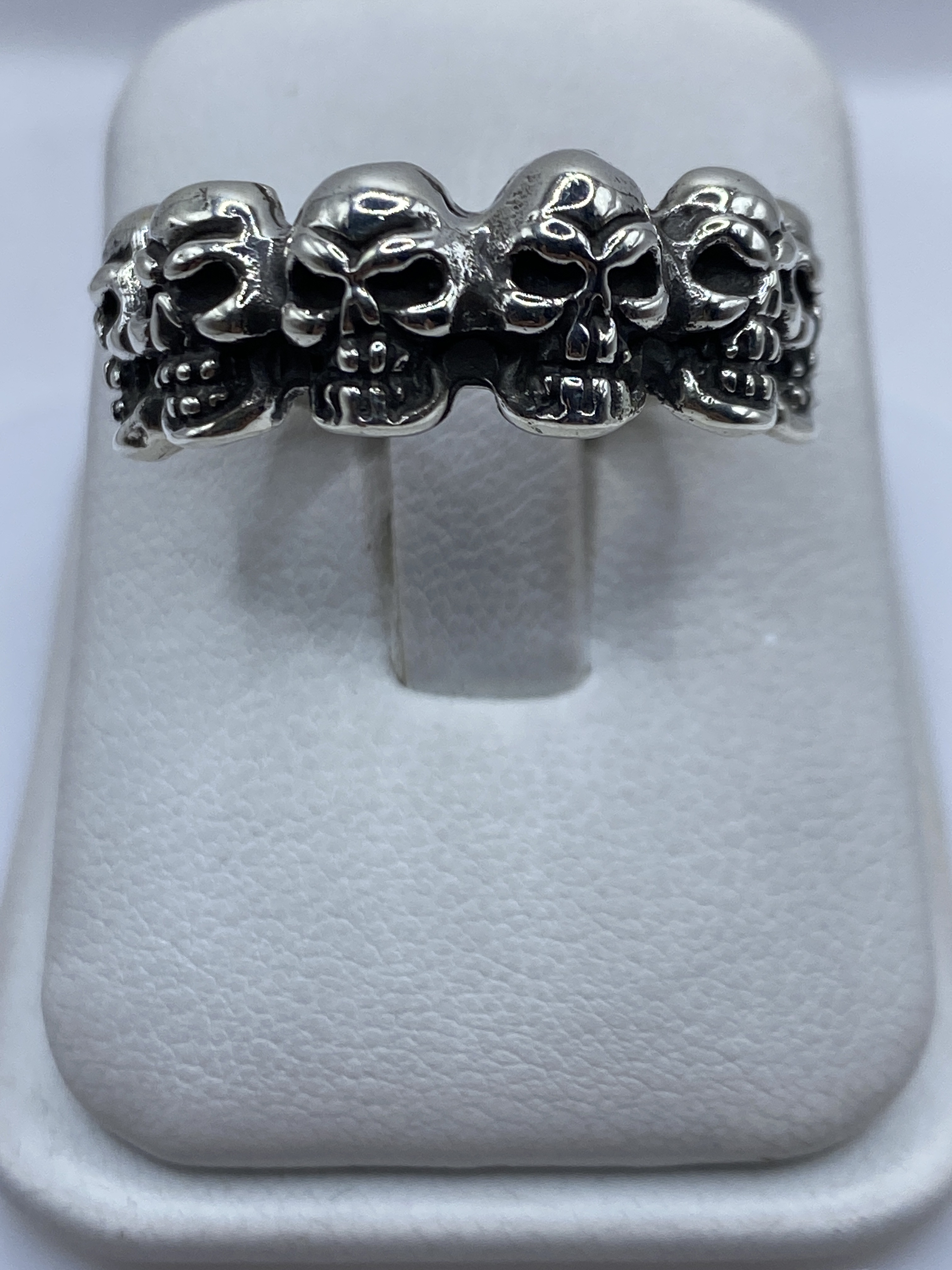 Anillo Calaveras de Plata .925 — Diseño Masculino Taxco