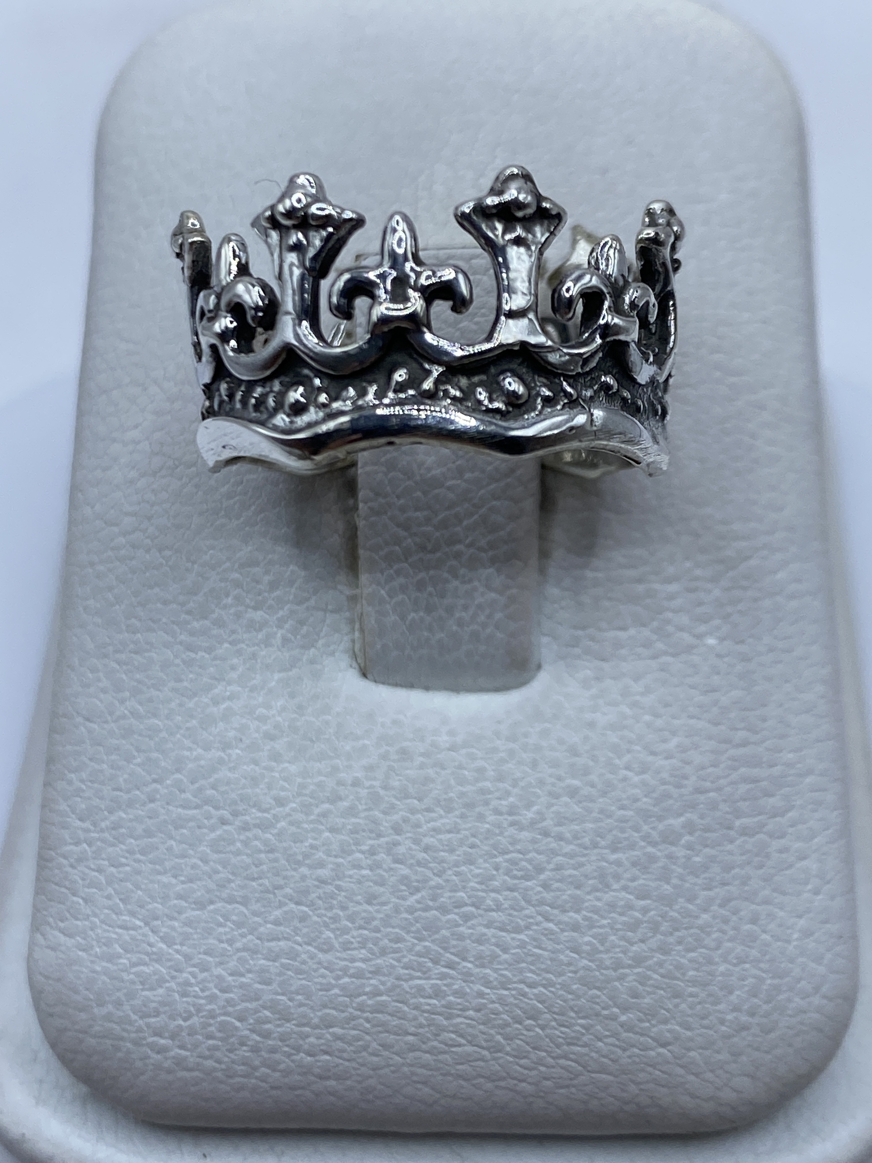 Anillo Corona Plata 925 — Diseño Vintage Taxco