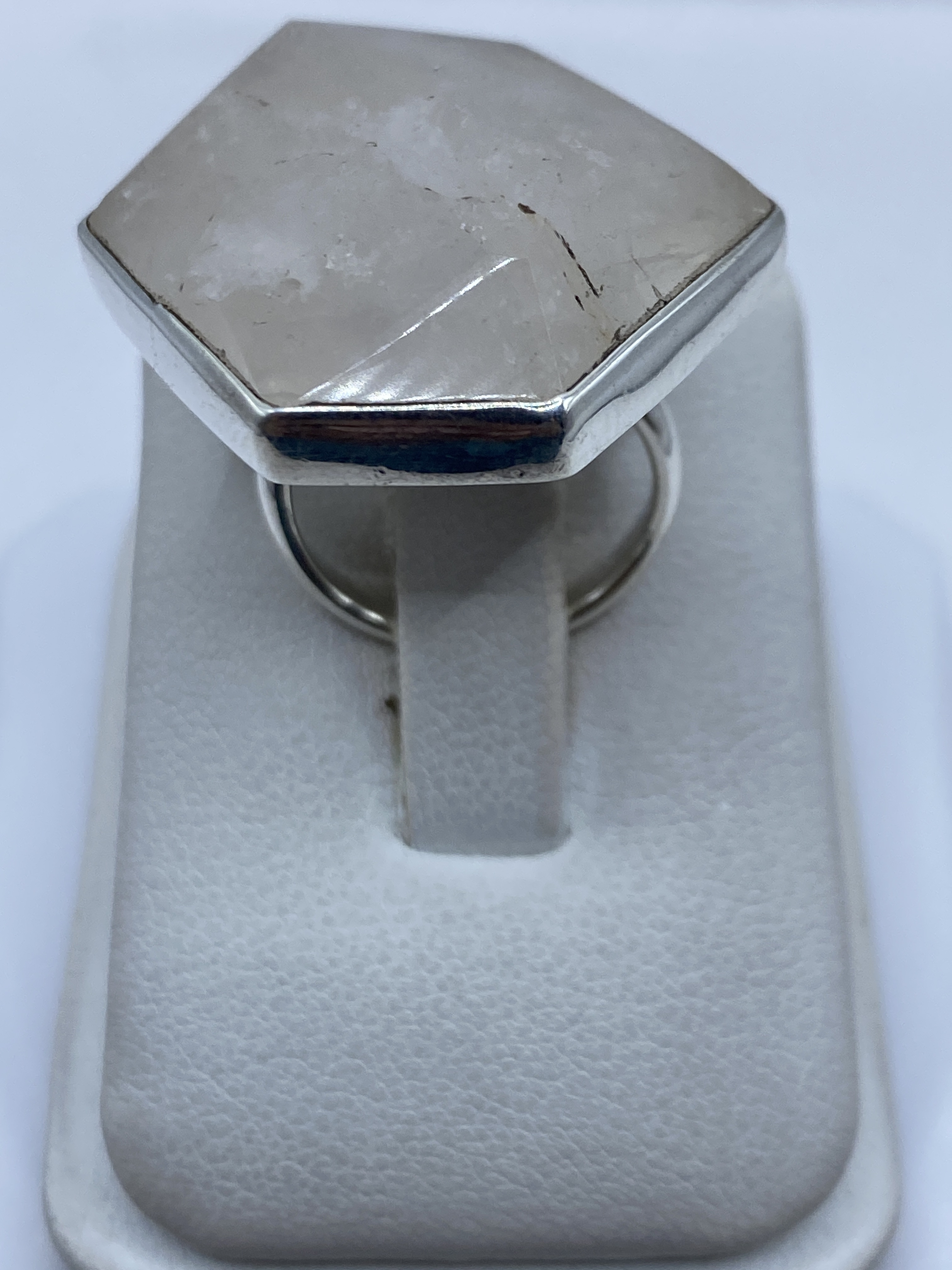 Anillo de Plata Ajustable con Cuarzo — Taxco 925