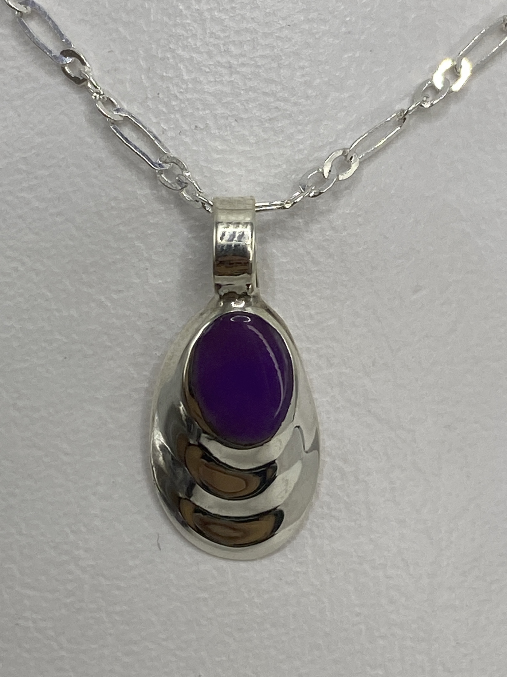 Dije Plata 925 Piedra Morada — Taxco