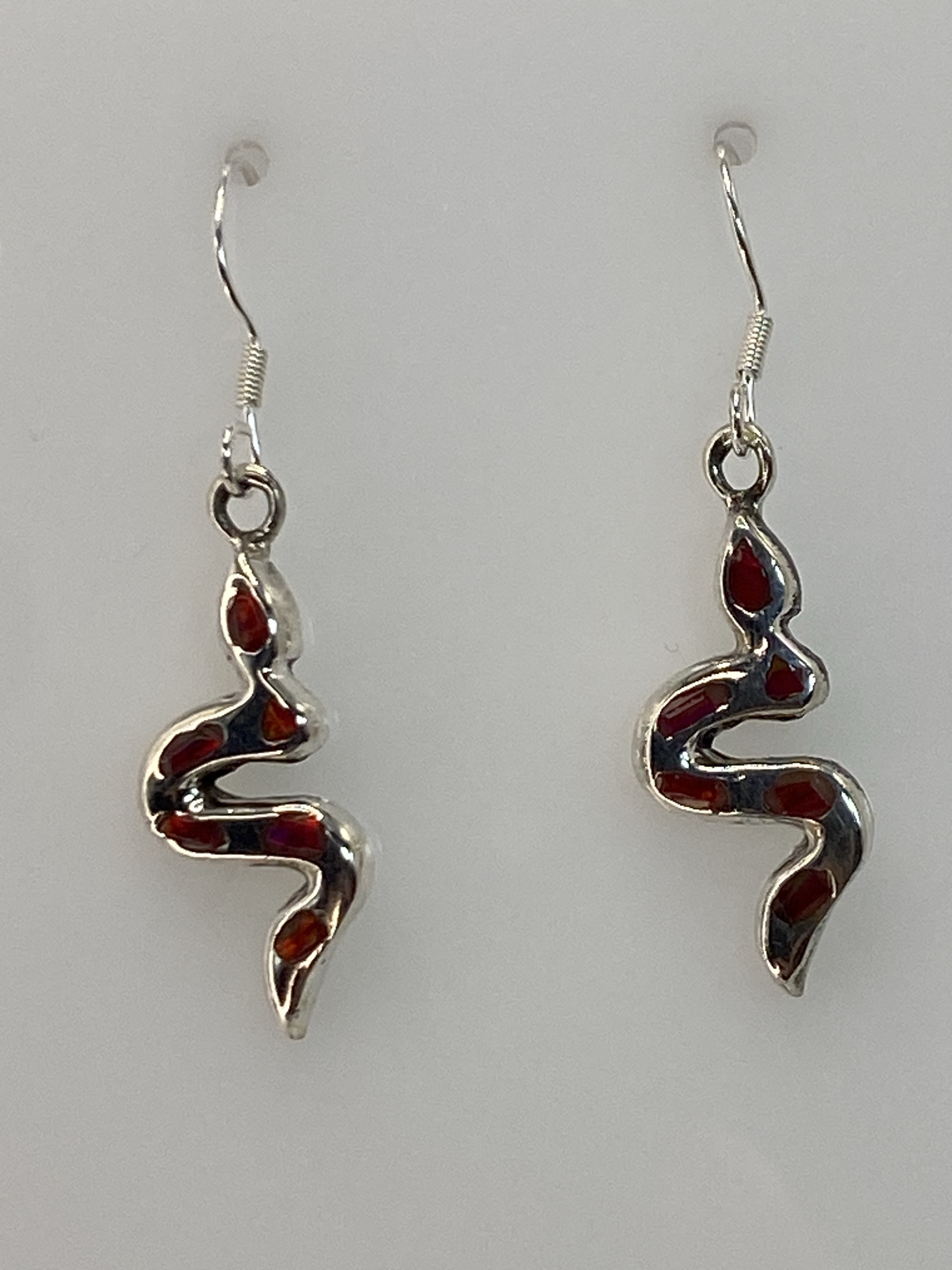 Aretes de Plata con Ópalo de Fuego Rosa — Taxco 950