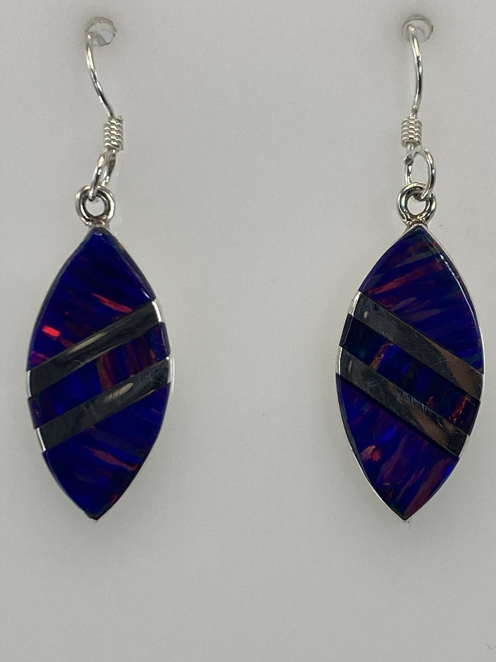 Aretes de Plata 950 con Ópalo de Fuego — Taxco