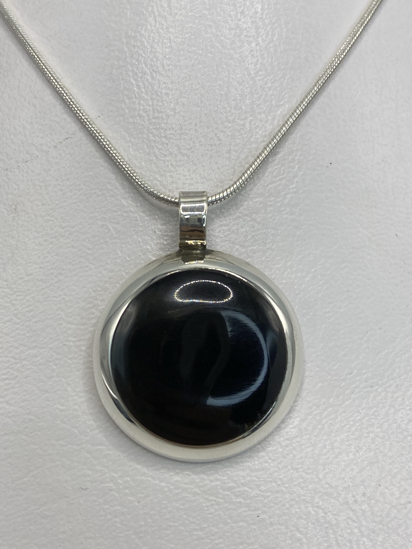 Dije de Plata con Ónix Negro — Taxco 925