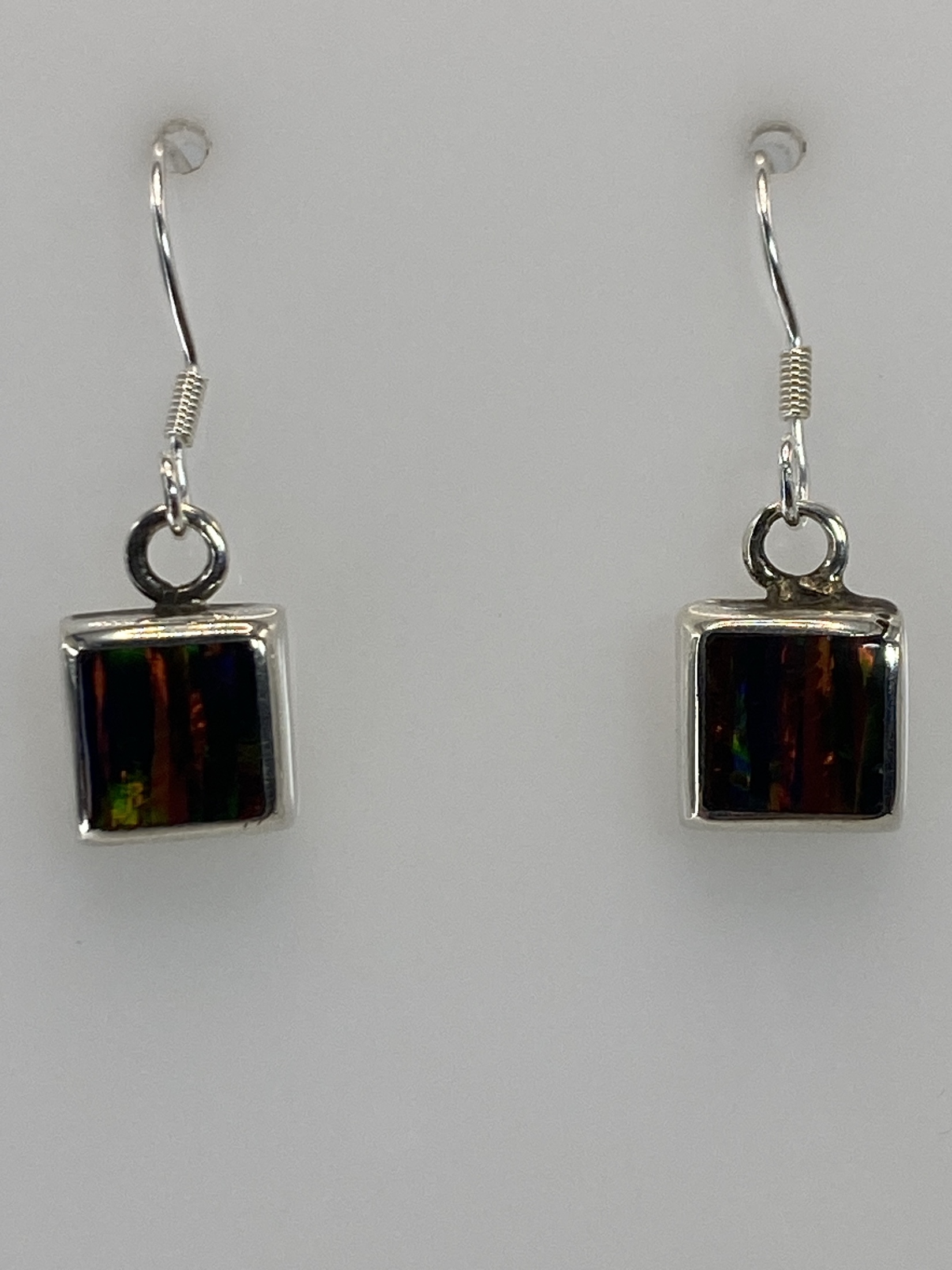 Aretes de Plata con Ópalo de Fuego — Taxco 925