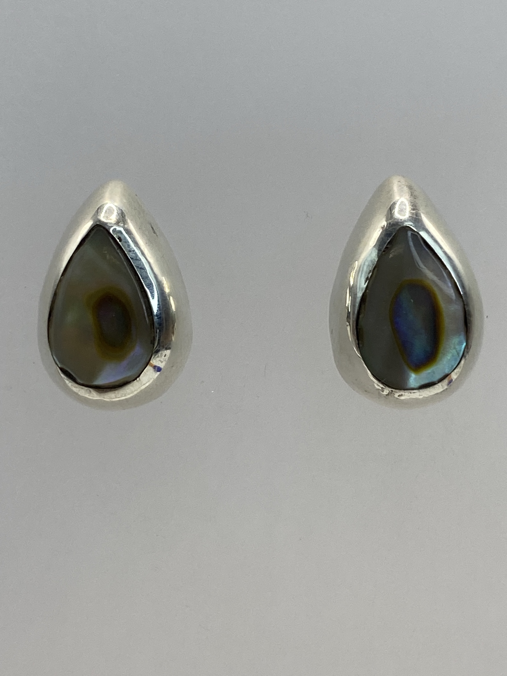 Aretes Plata 925 con Piedra Multicolor — Taxco