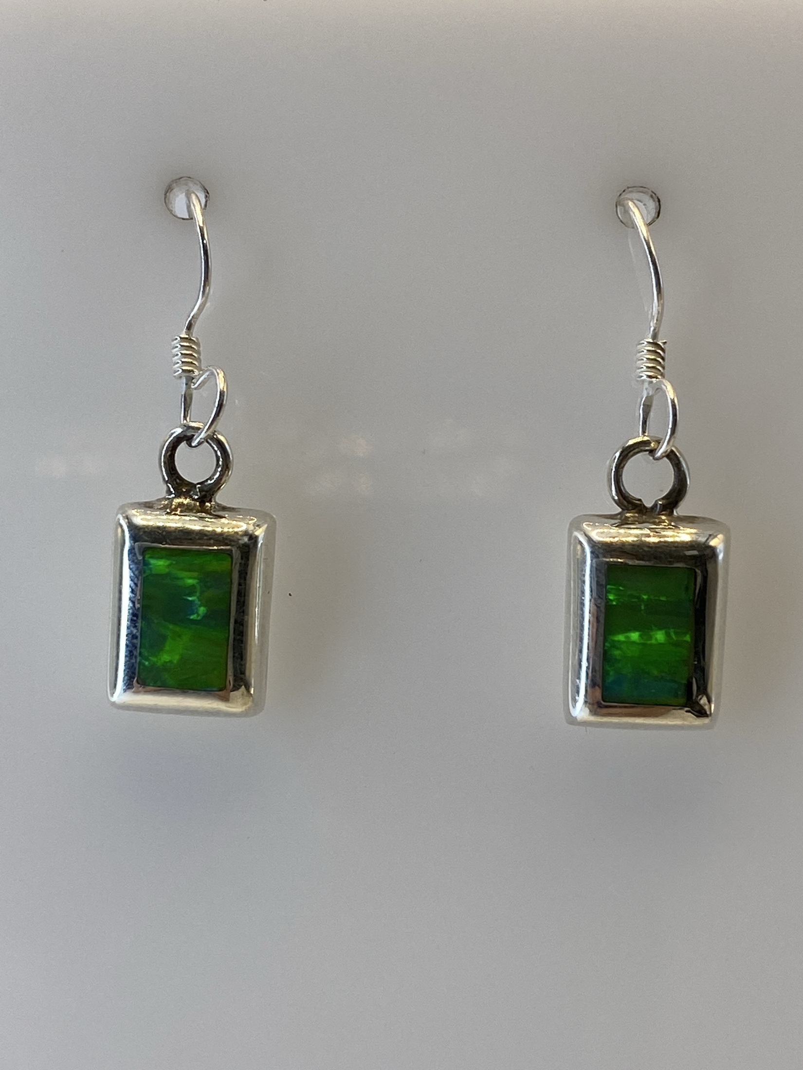 Aretes de Plata con Ópalo de Fuego — Taxco 925