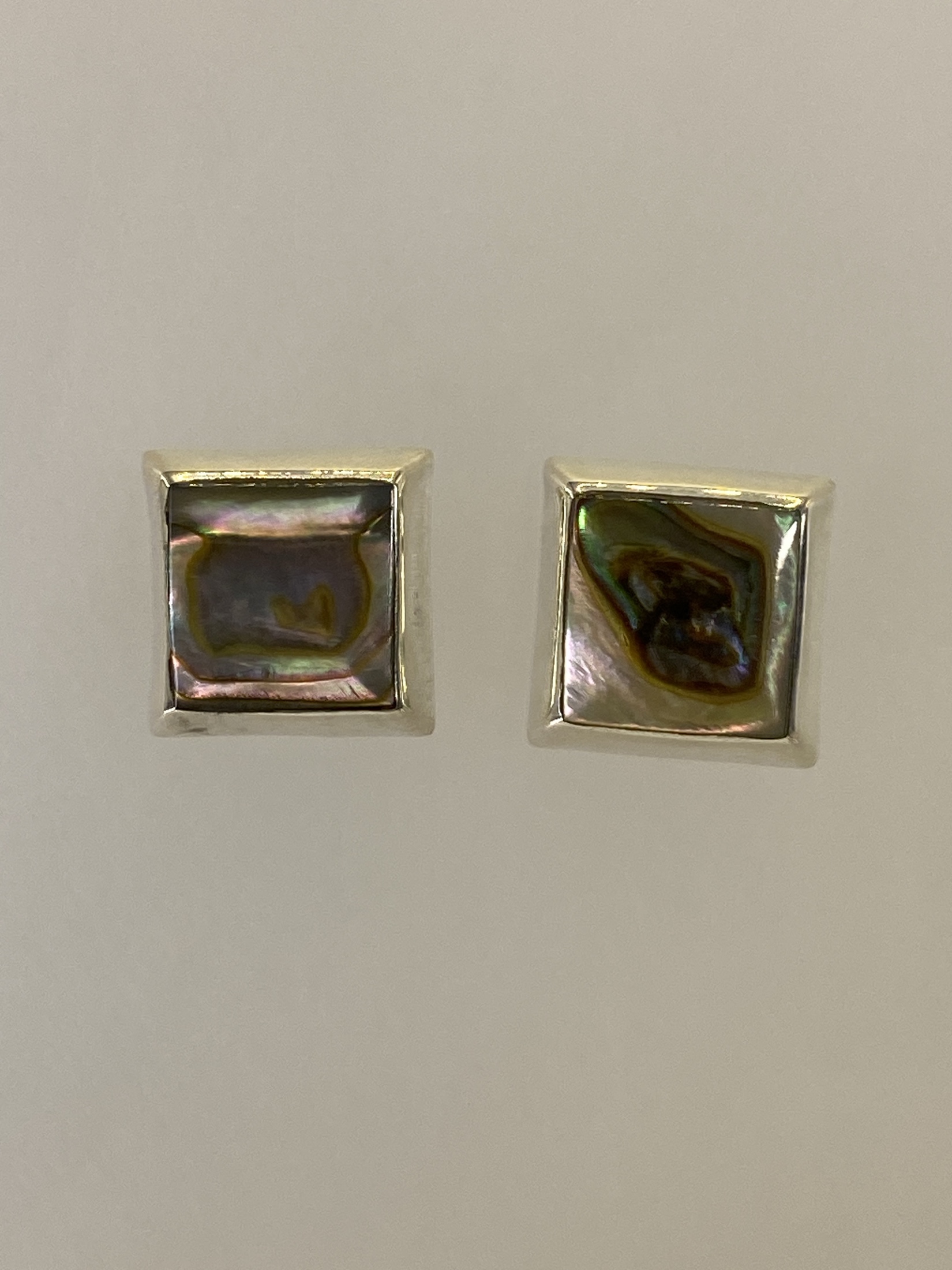 Aretes Plata 925 Incrustación Multicolor — Taxco