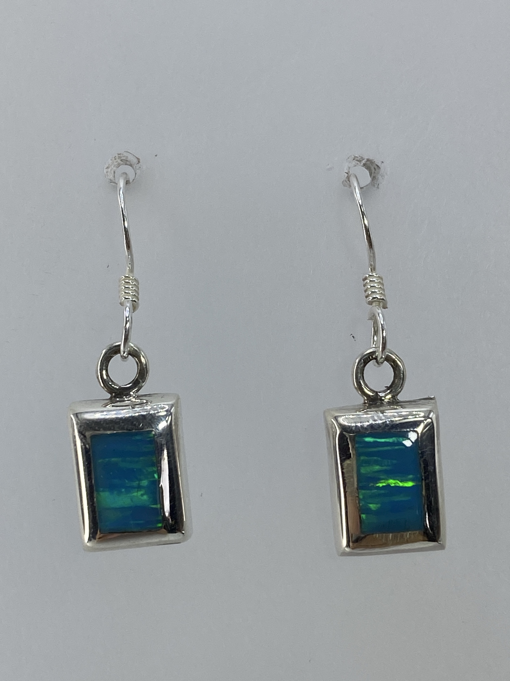 Aretes de Plata con Ópalo de Fuego — Taxco 925