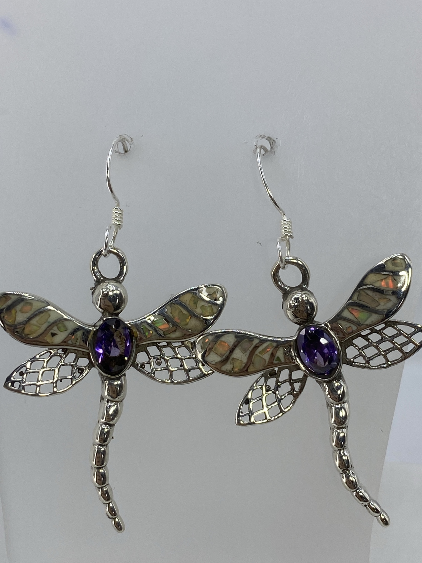 Aretes Plata Ópalo de Fuego Multicolor — Taxco 925