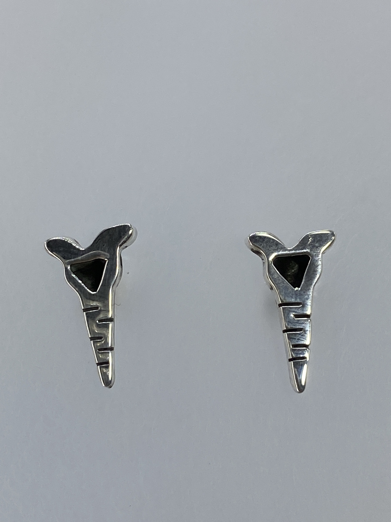 Aretes Plata Cartoneado Geométrico — Taxco 925