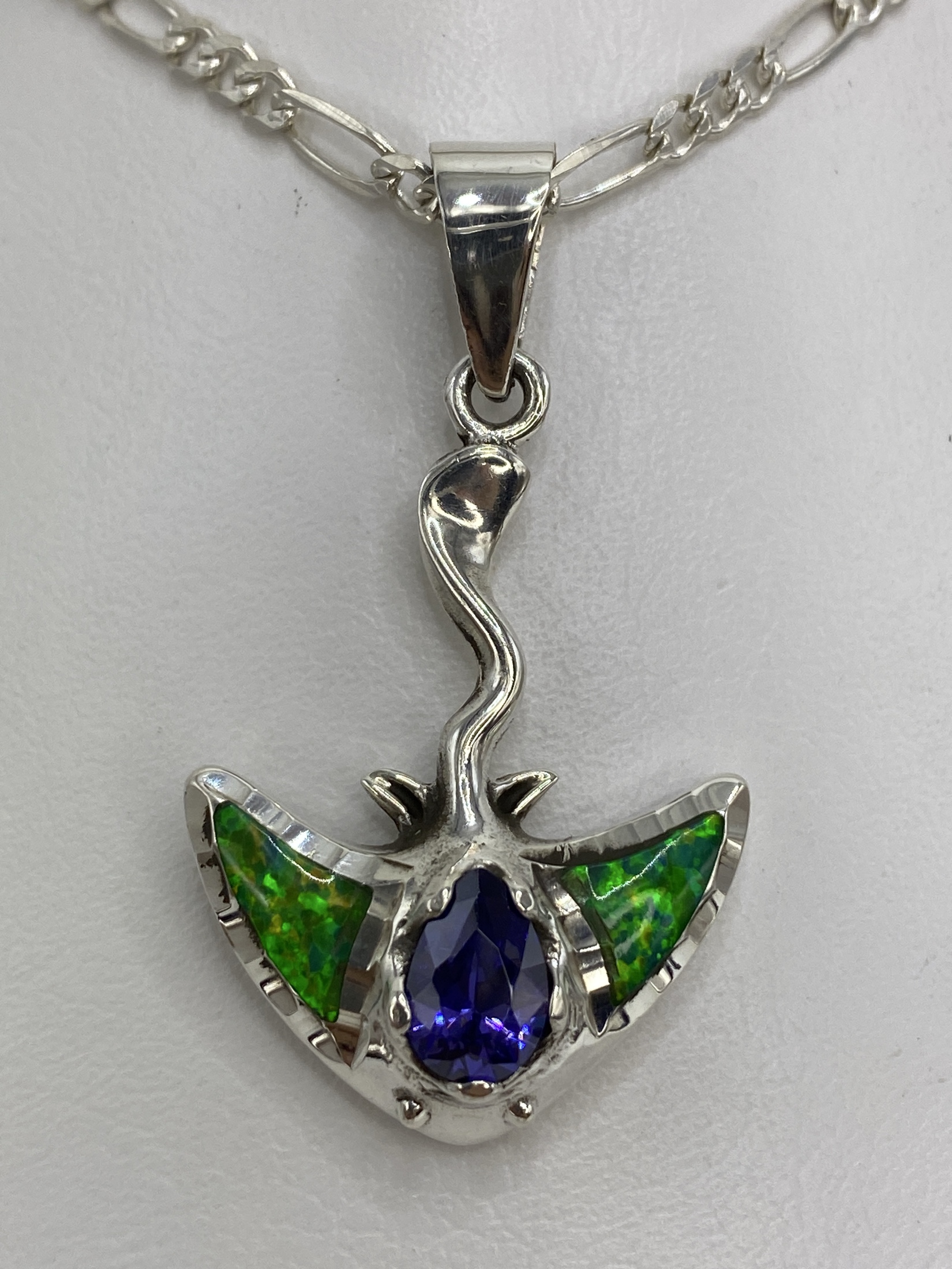 Dije Plata Ópalo de Fuego — Diseño Étnico Taxco 950