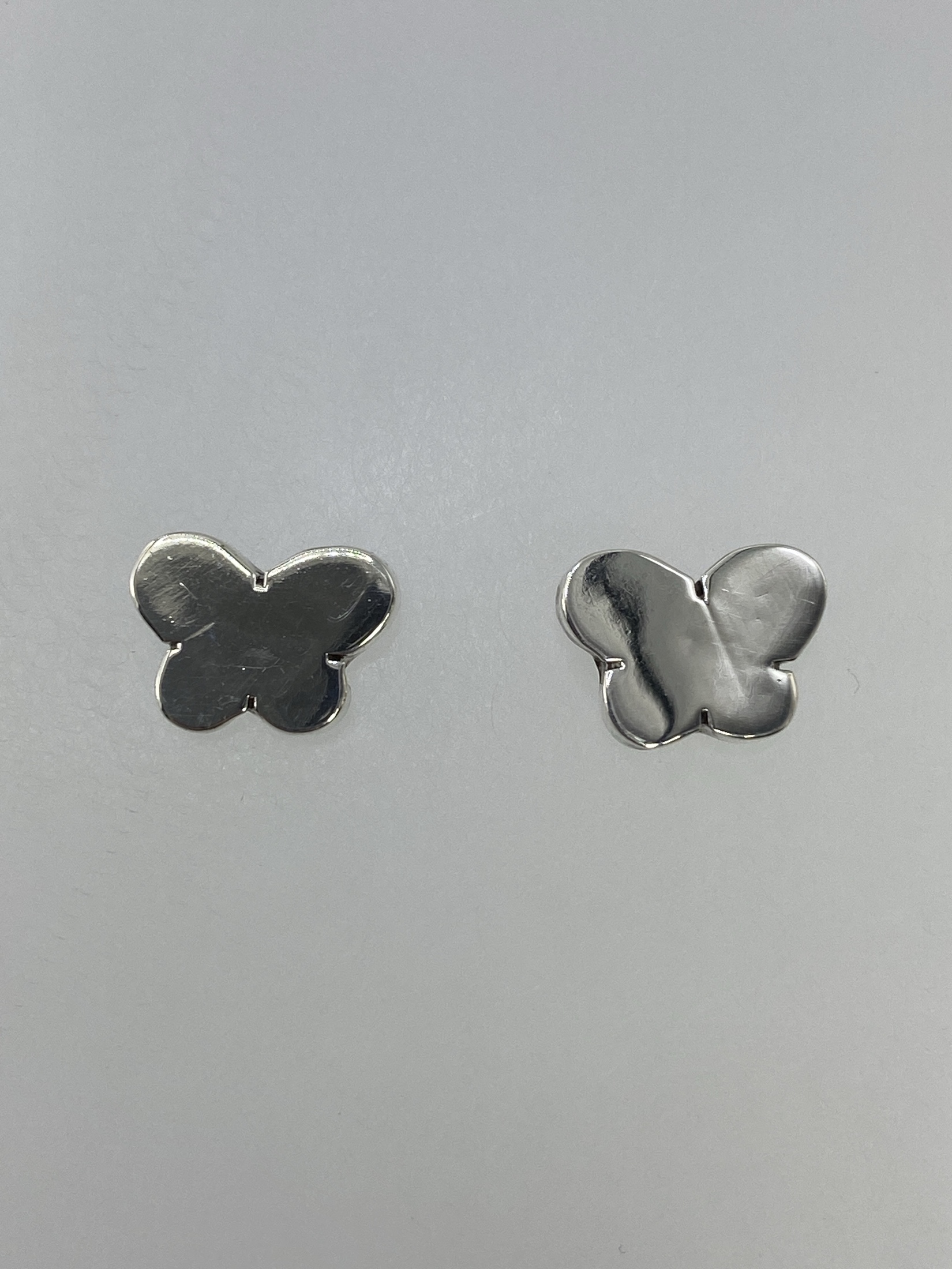 Aretes de Plata Cartoneado Mariposa — Taxco 925