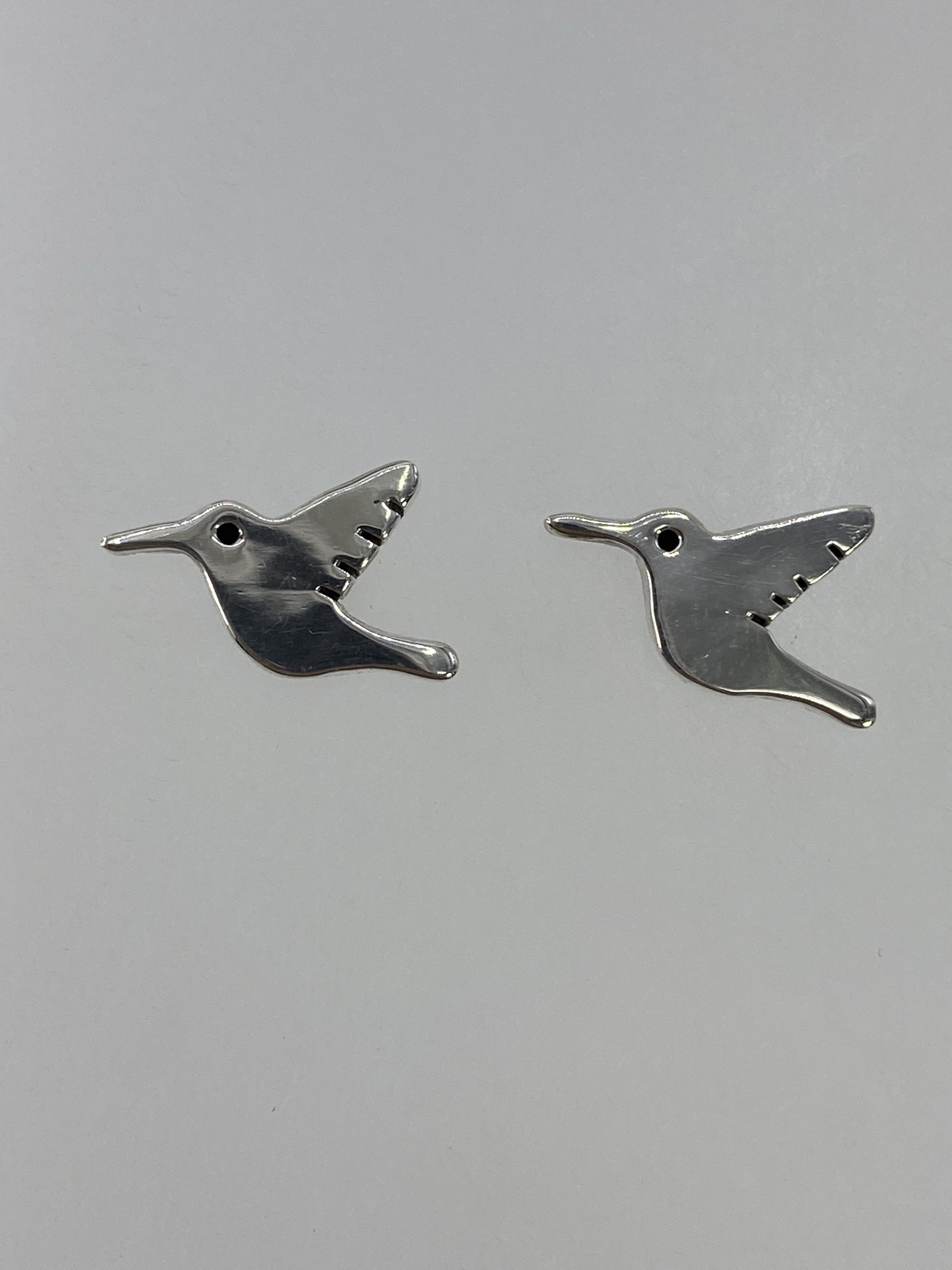 Aretes Colibríes Plata Cartoneado — Taxco 925