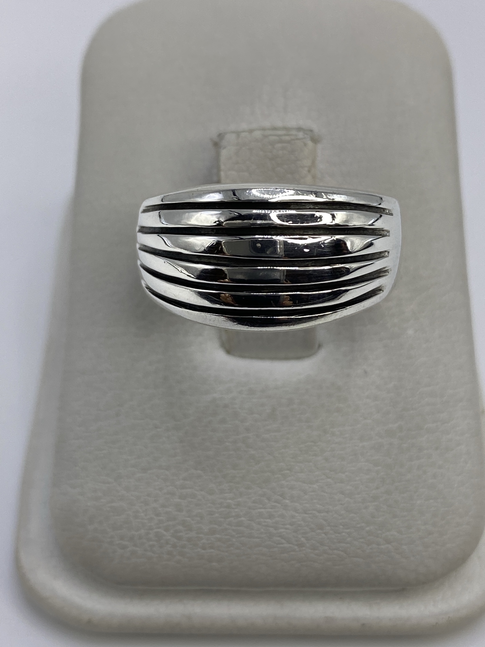 Anillo de Plata Bandas Paralelas — Unisex Taxco 925