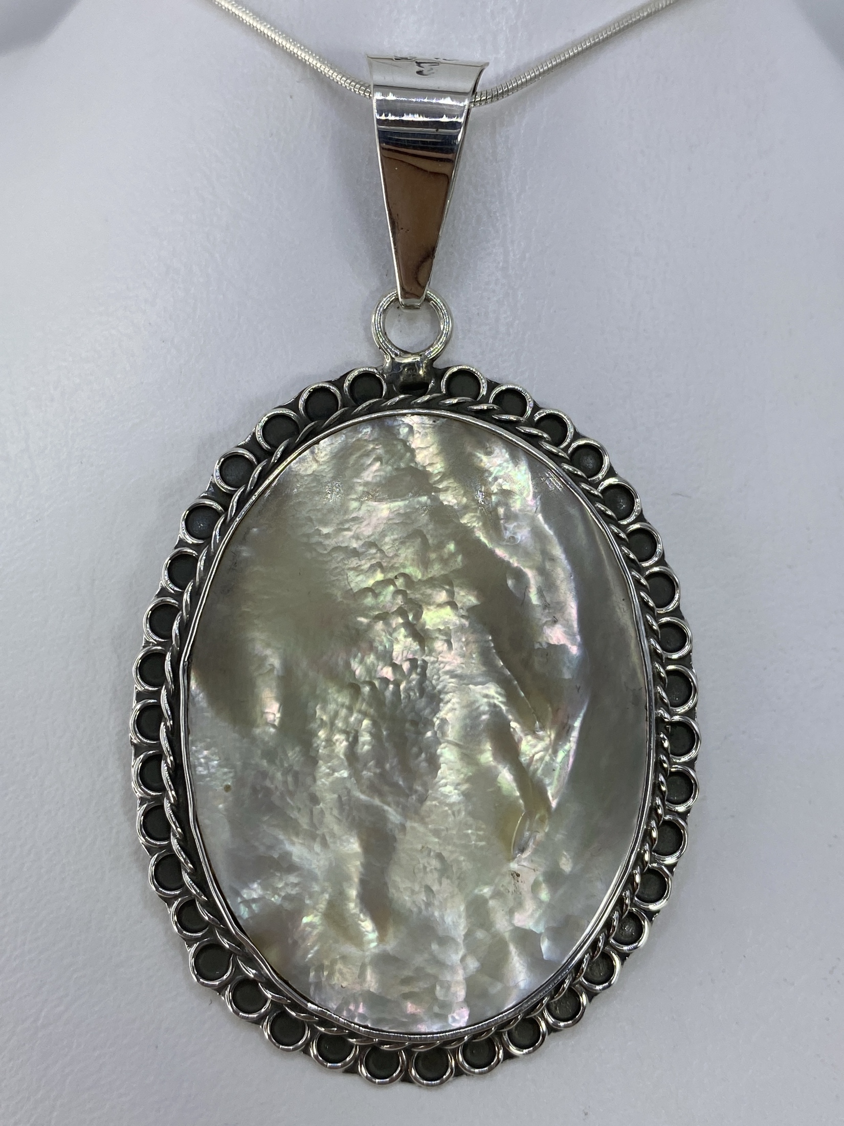 Dije Plata Perla Vintage de Taxco — 950