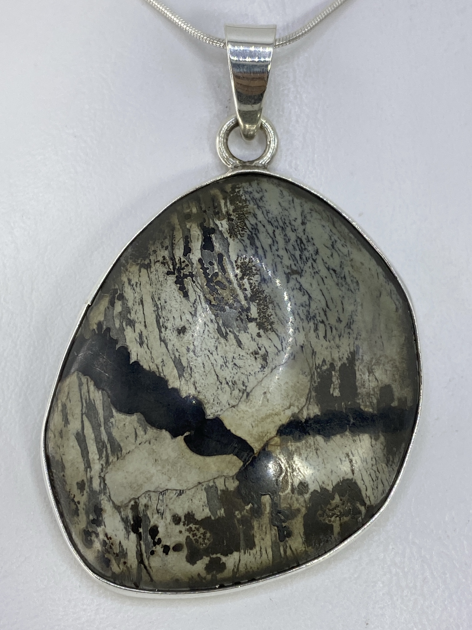 Dije de Plata 925 Vintage con Piedra Natural — Taxco