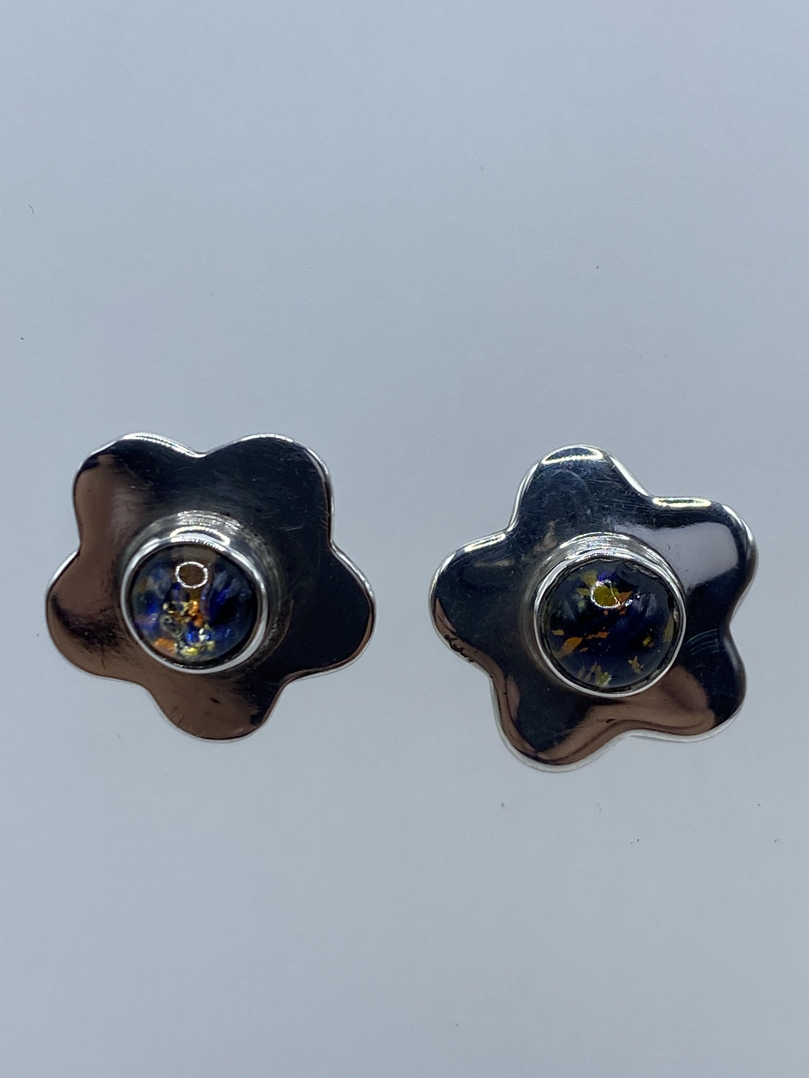 Aretes de Plata Pequeños Flor — Taxco 925