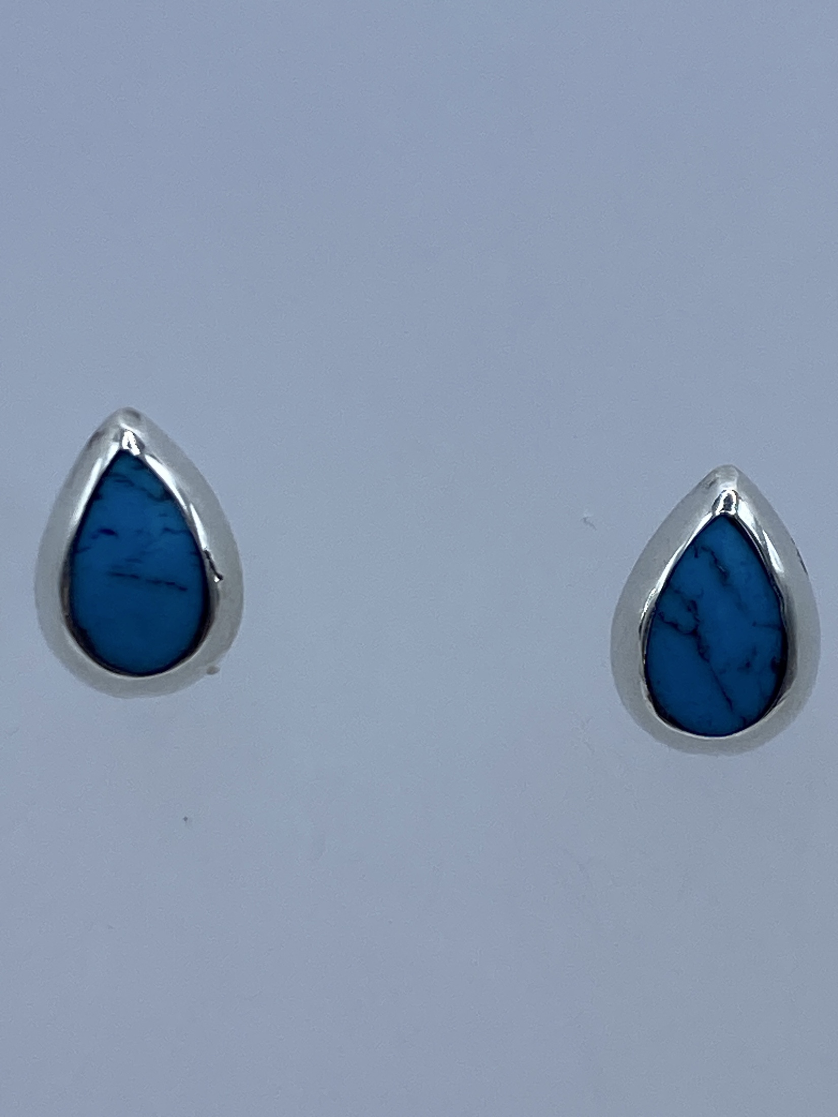 Aretes Turquesa Plata 925 — Minimalistas Taxco