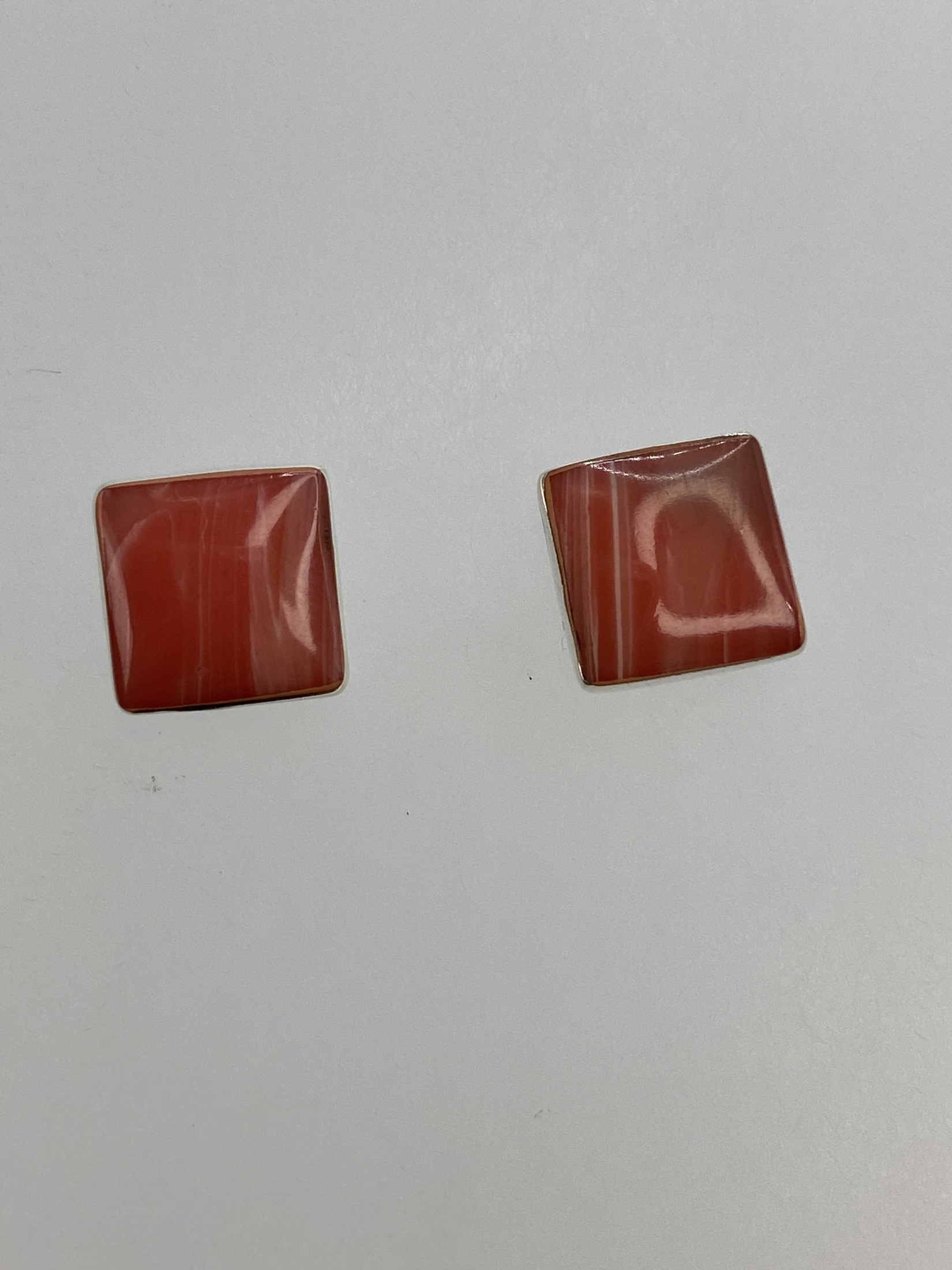 Aretes de Plata con Coral Rosa — Taxco 950