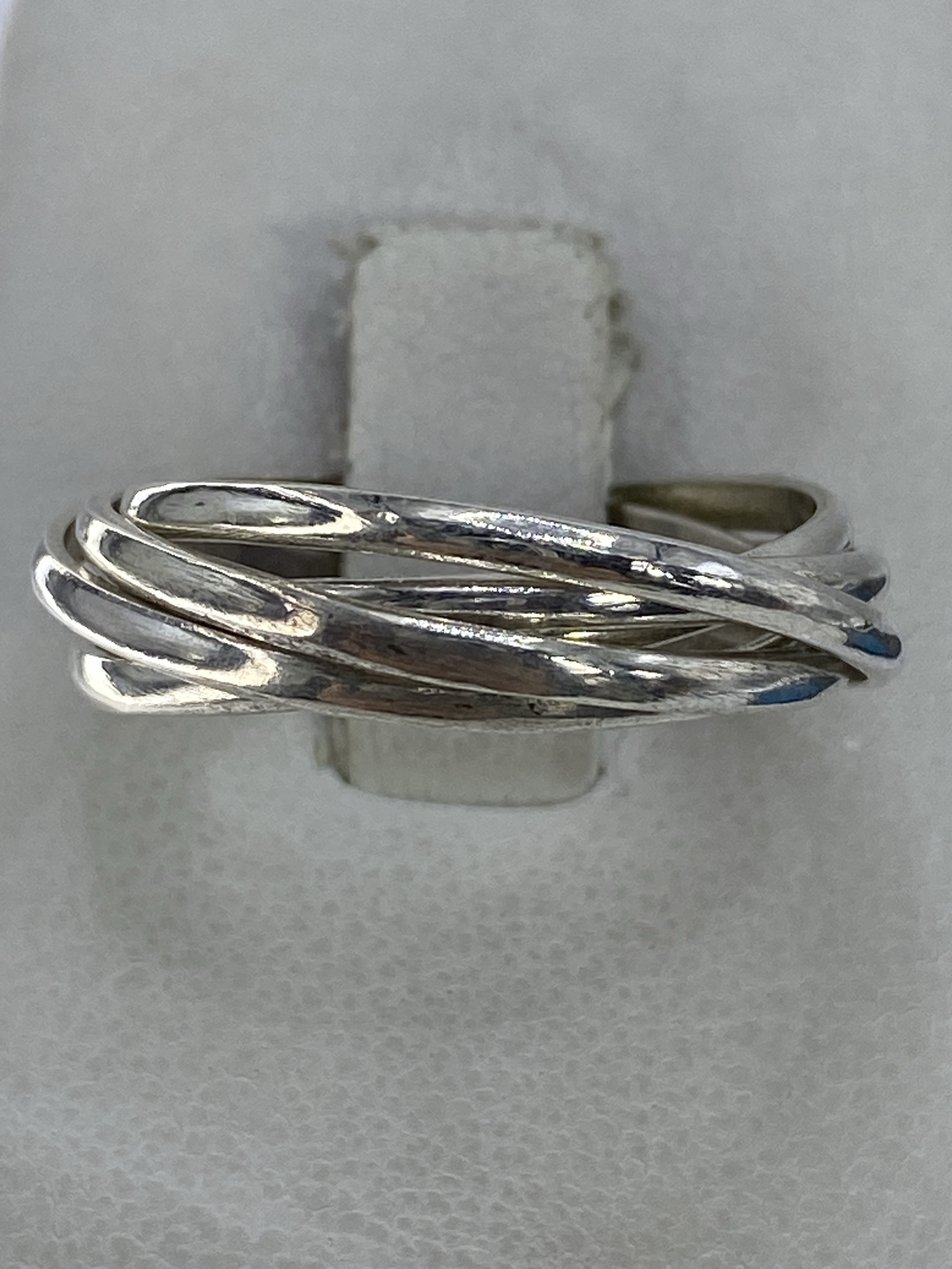 Anillo de Plata 5 Bandas Entrelazadas — Taxco 925