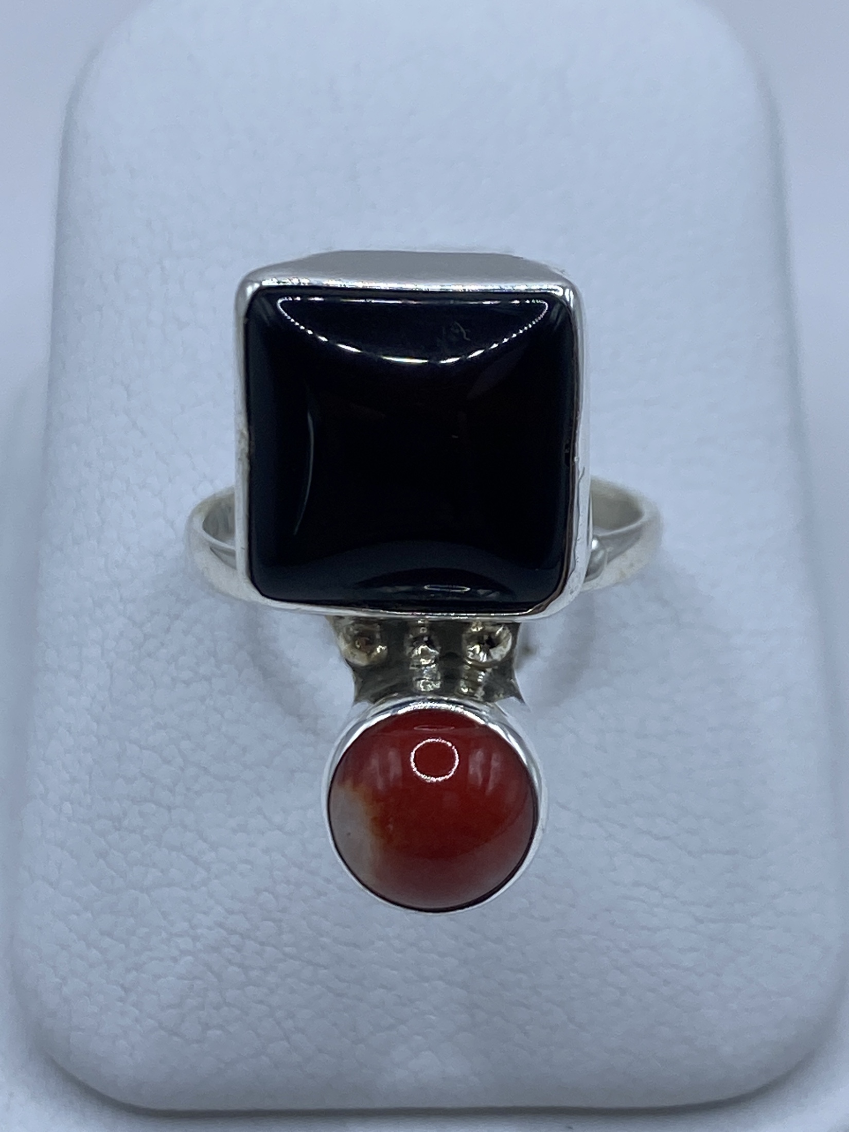 Anillo de Plata Ajustable con Piedra — Taxco 925