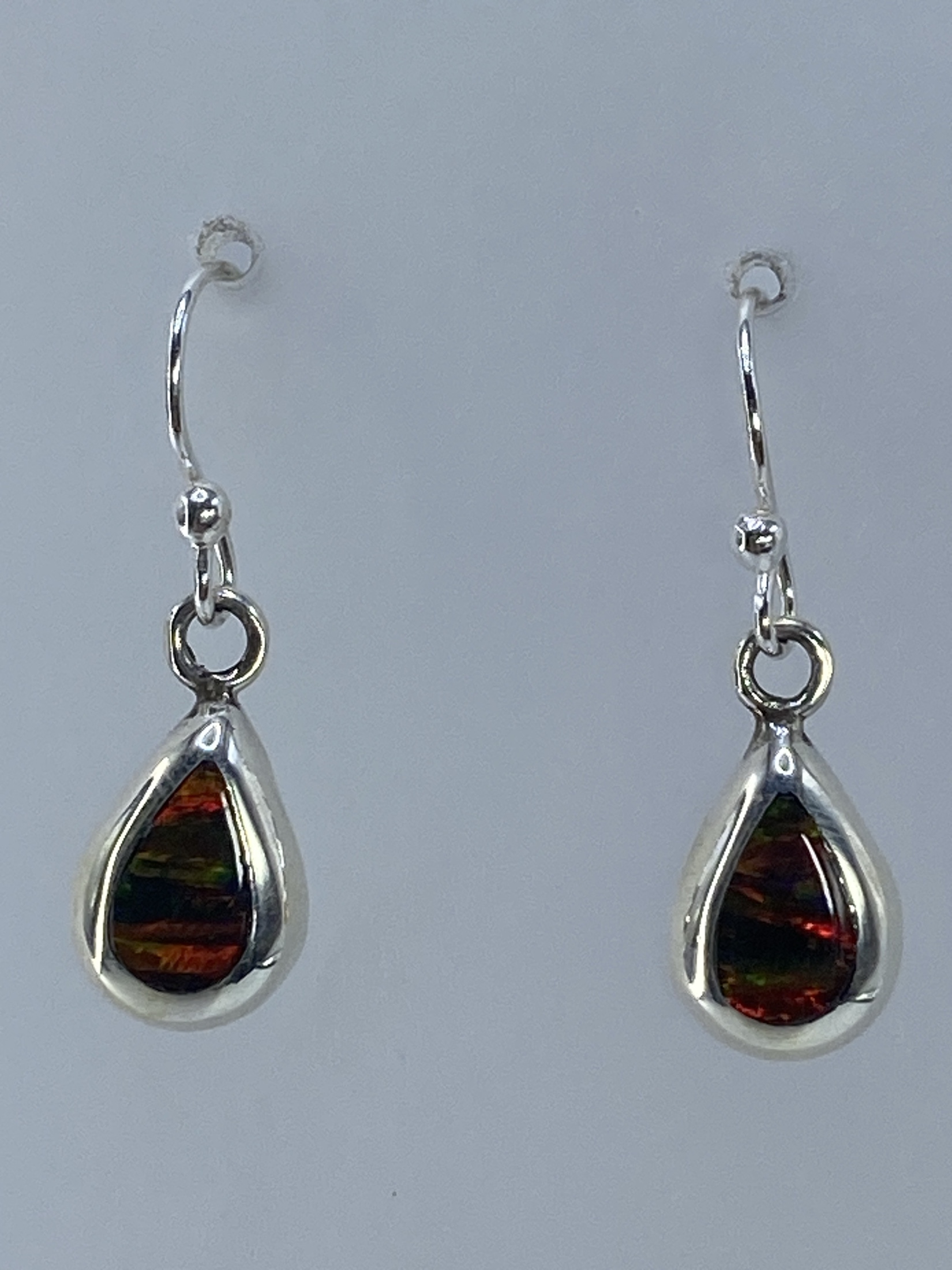Aretes de Plata Ópalo de Fuego — Taxco 925