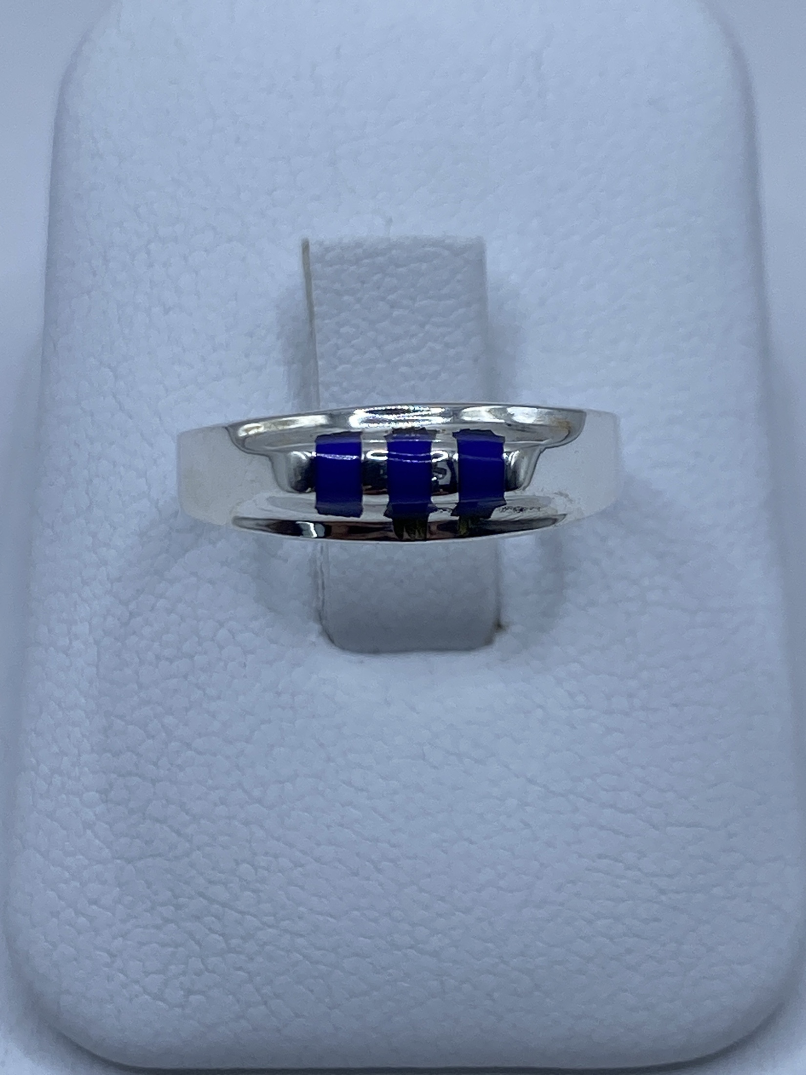 Anillo de Plata con Lapislázuli Azul — Taxco 925