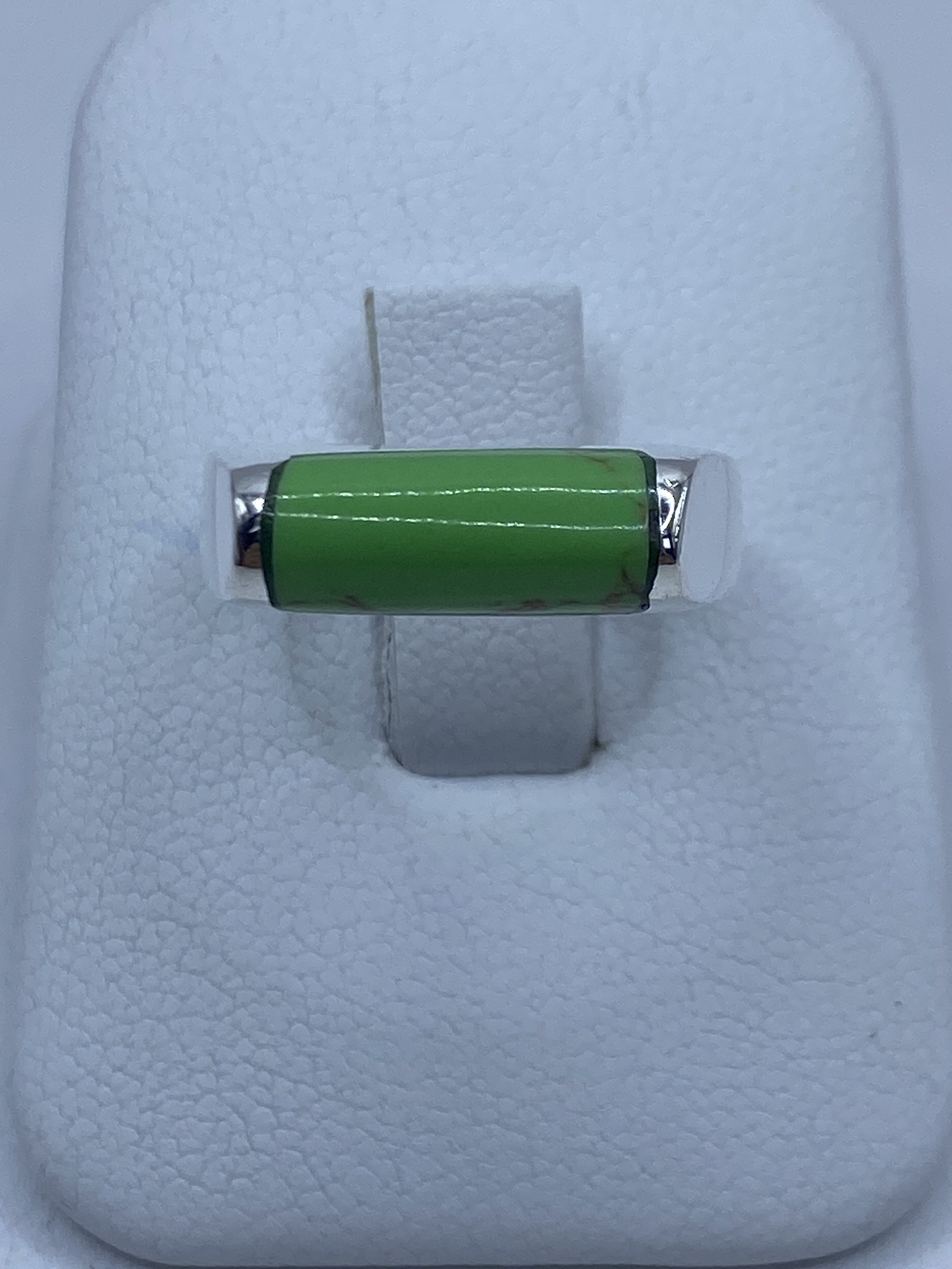 Anillo de Plata con Piedra Verde — Taxco 925