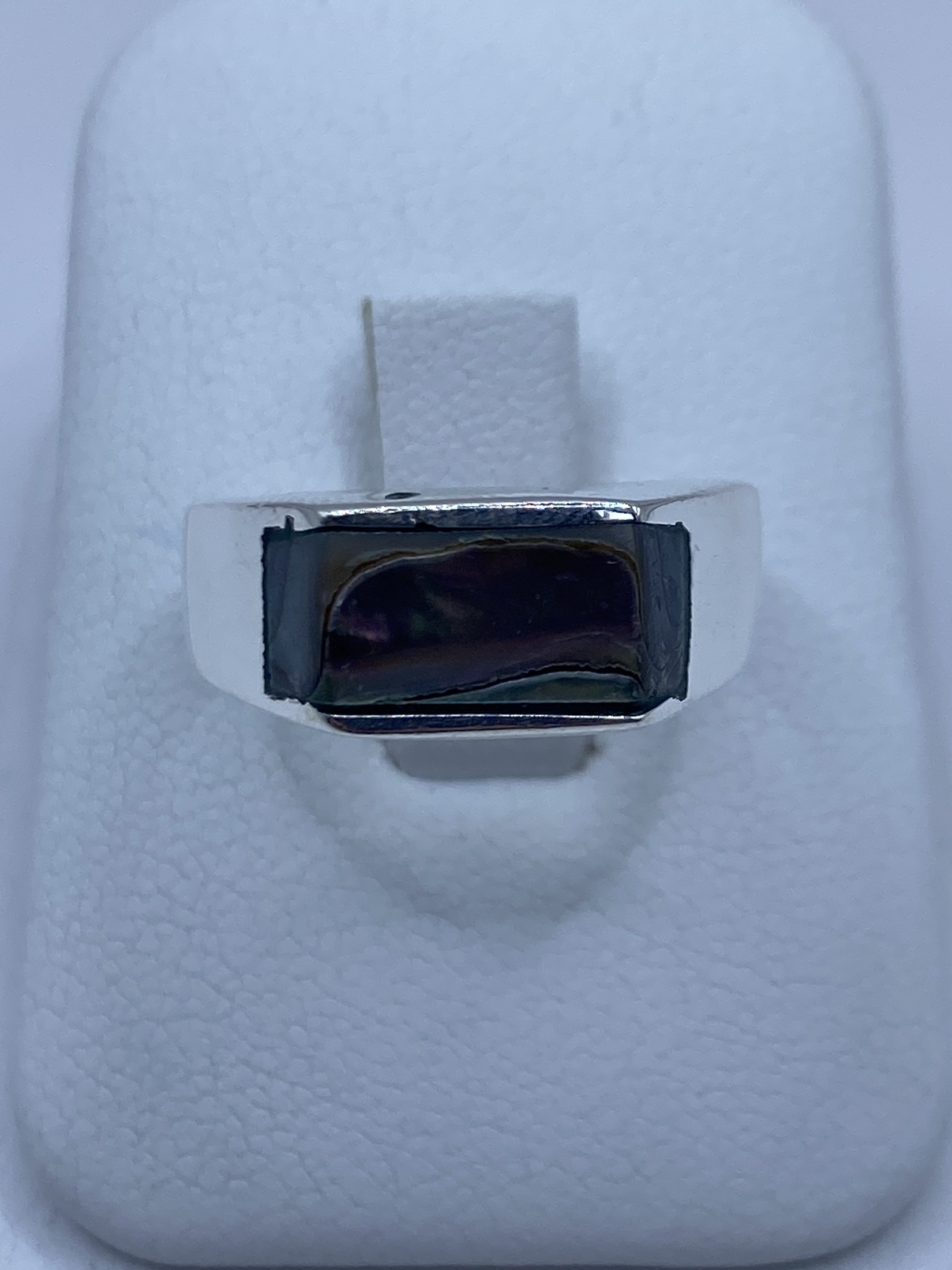 Anillo de Plata con Concha de Abulón — Taxco 925