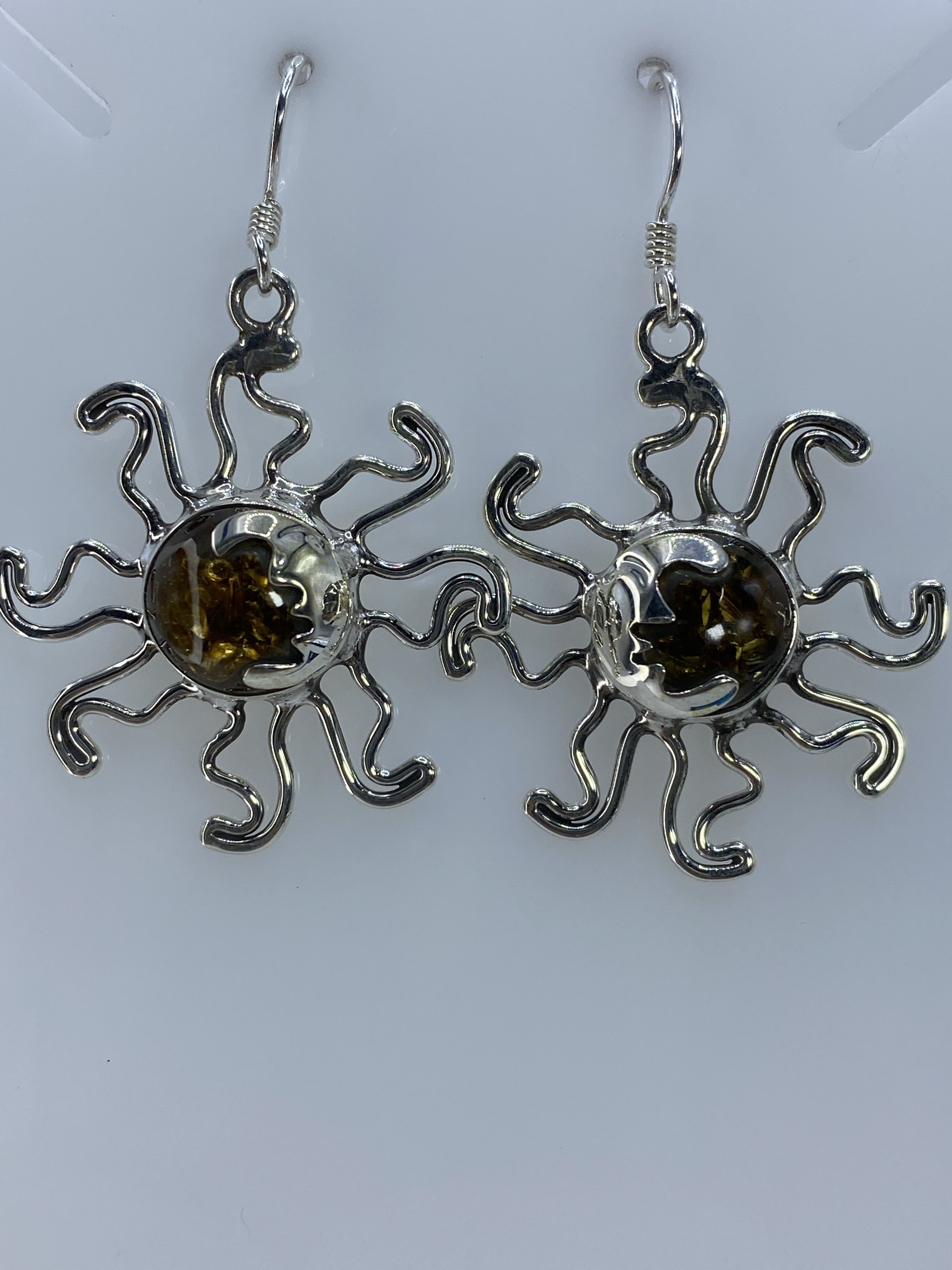 Aretes Plata Sol Amarillo — Taxco 925