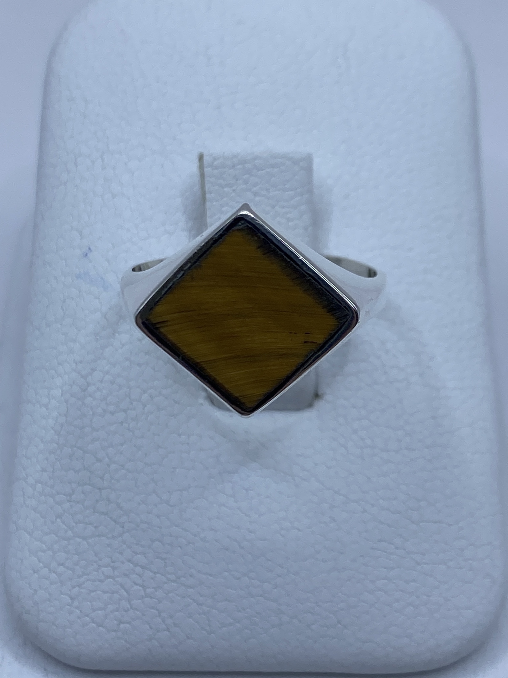 Anillo de Plata Solitario Café — Taxco 925