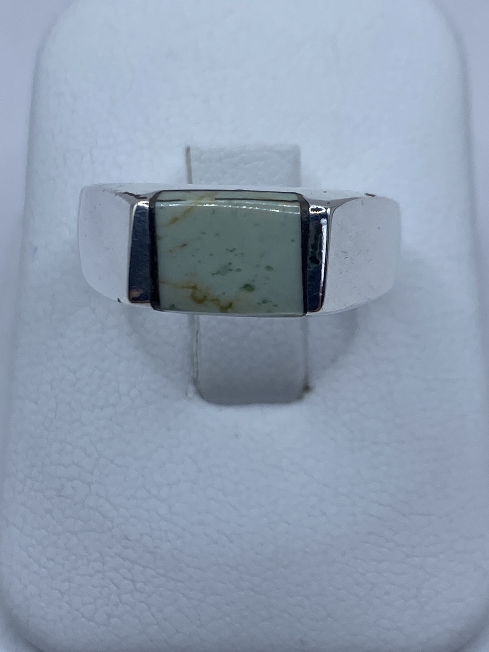 Anillo de Plata 925 con Turquesa Engastada — Taxco
