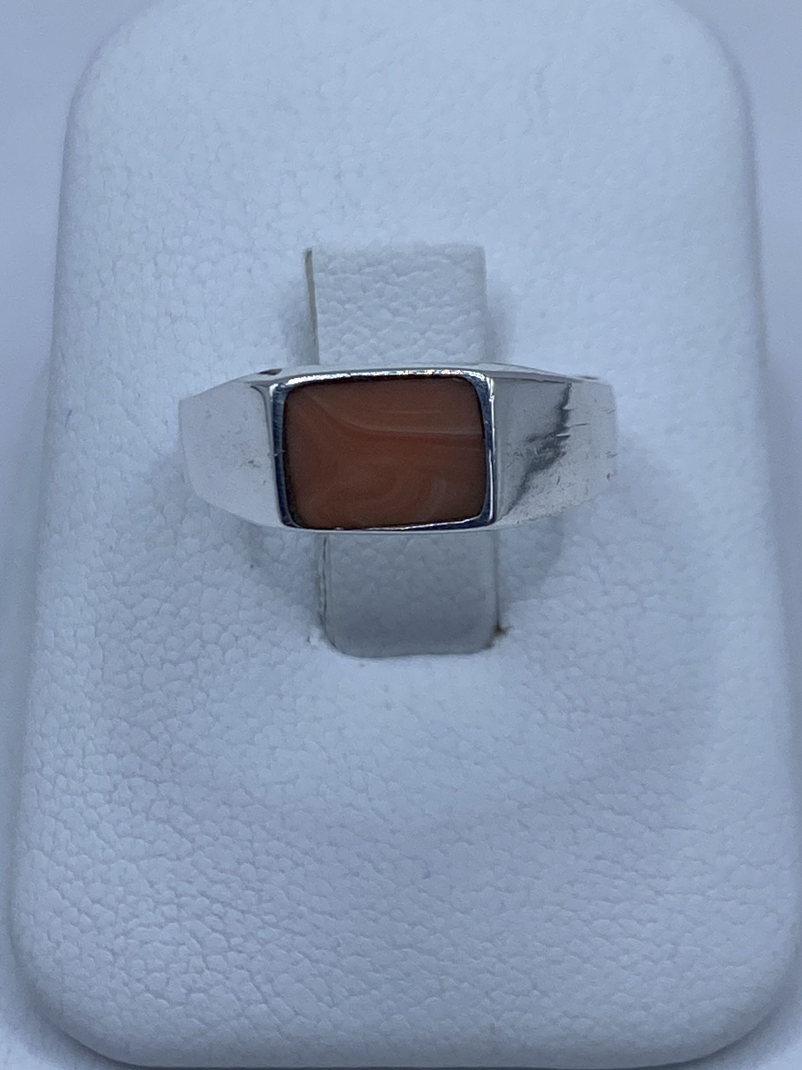 Anillo de Plata 925 con Coral — Taxco