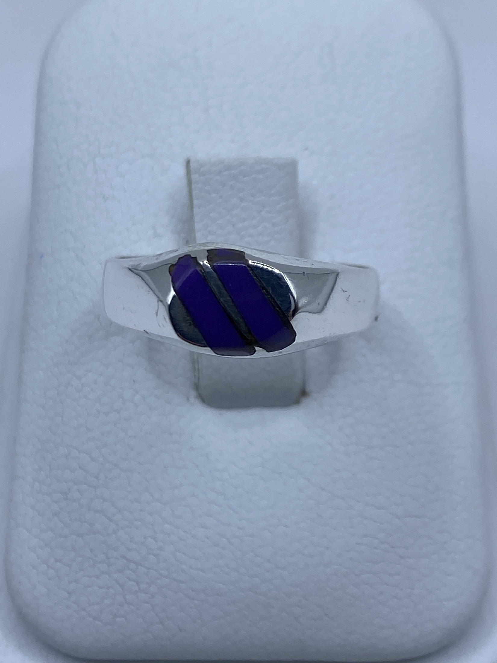 Anillo de Plata con Piedra Morada — Taxco 925