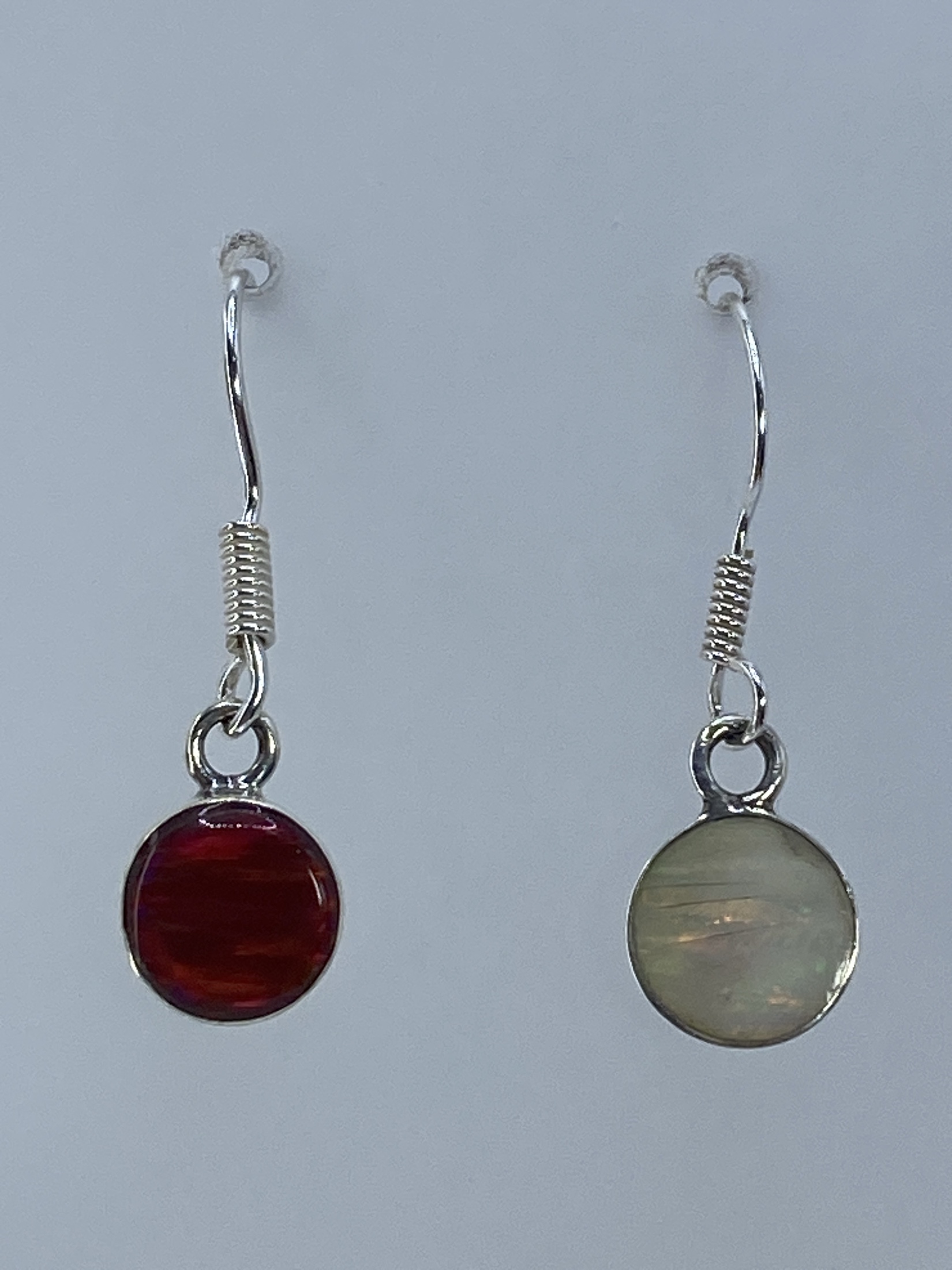 Aretes de Plata 950 con Ópalo Multicolor — Taxco
