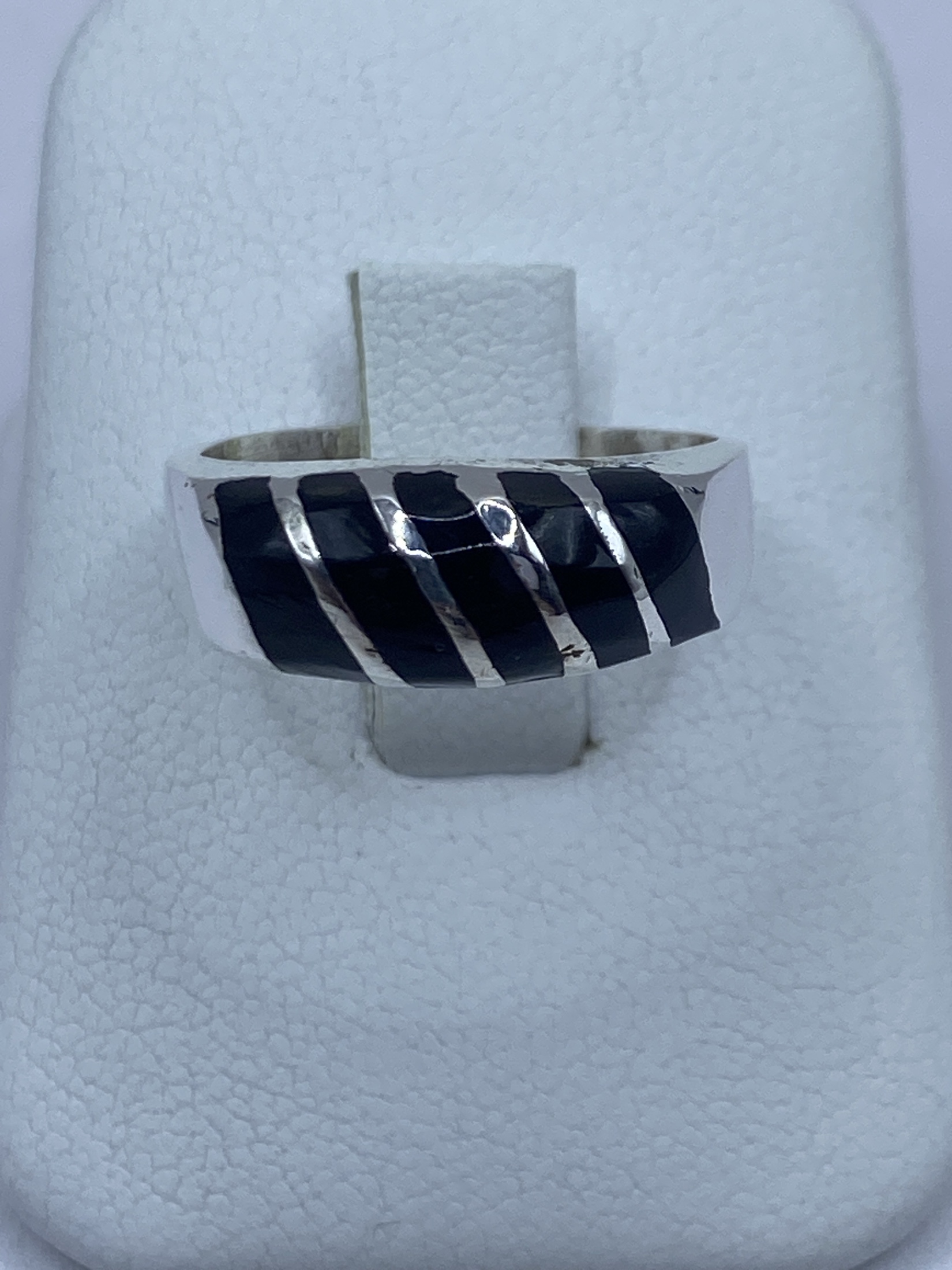 Anillo Unisex de Plata con Ónix Negro — Taxco 925