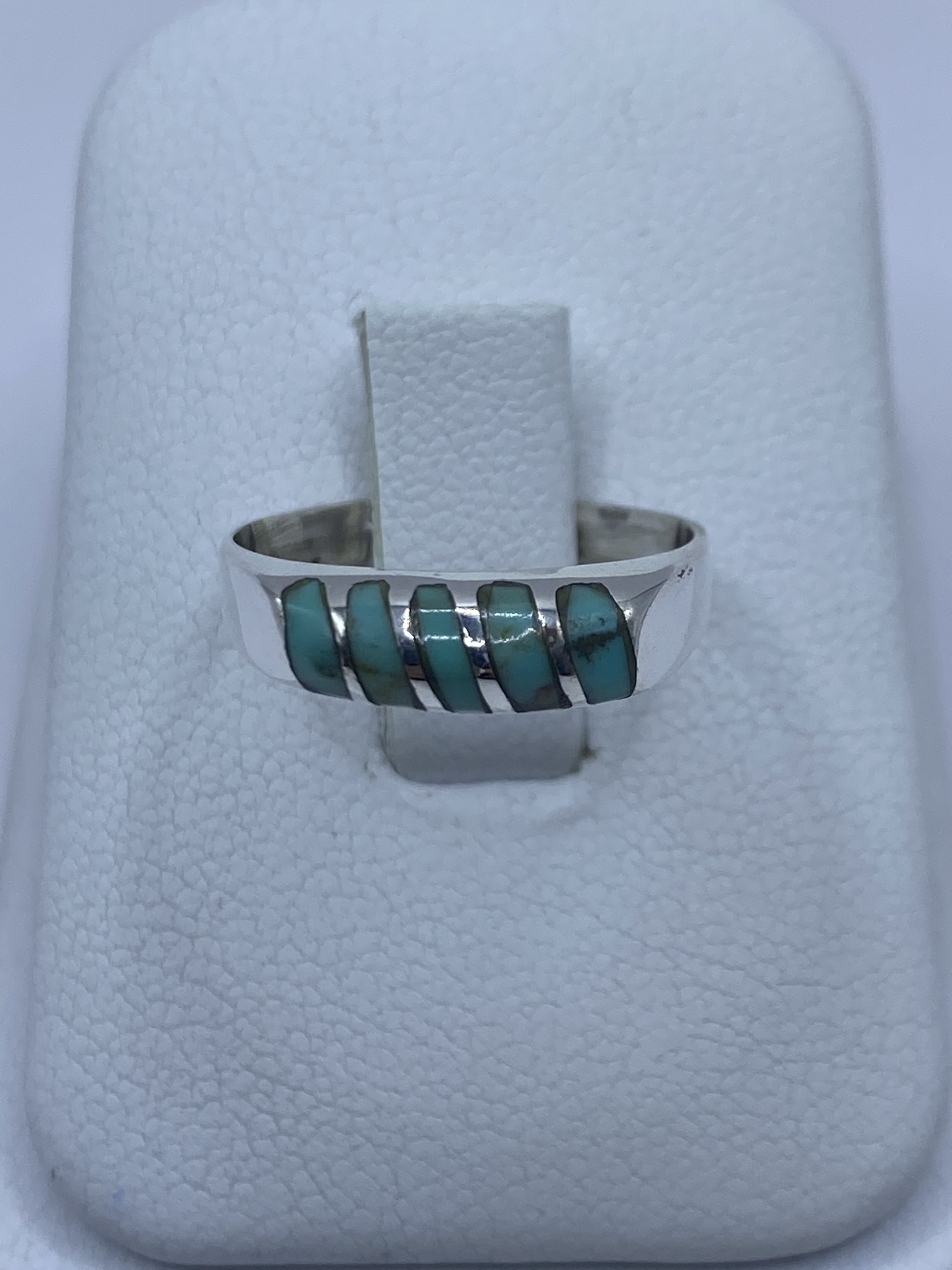 Anillo Turquesa Azul Cielo de Plata 925 — Taxco