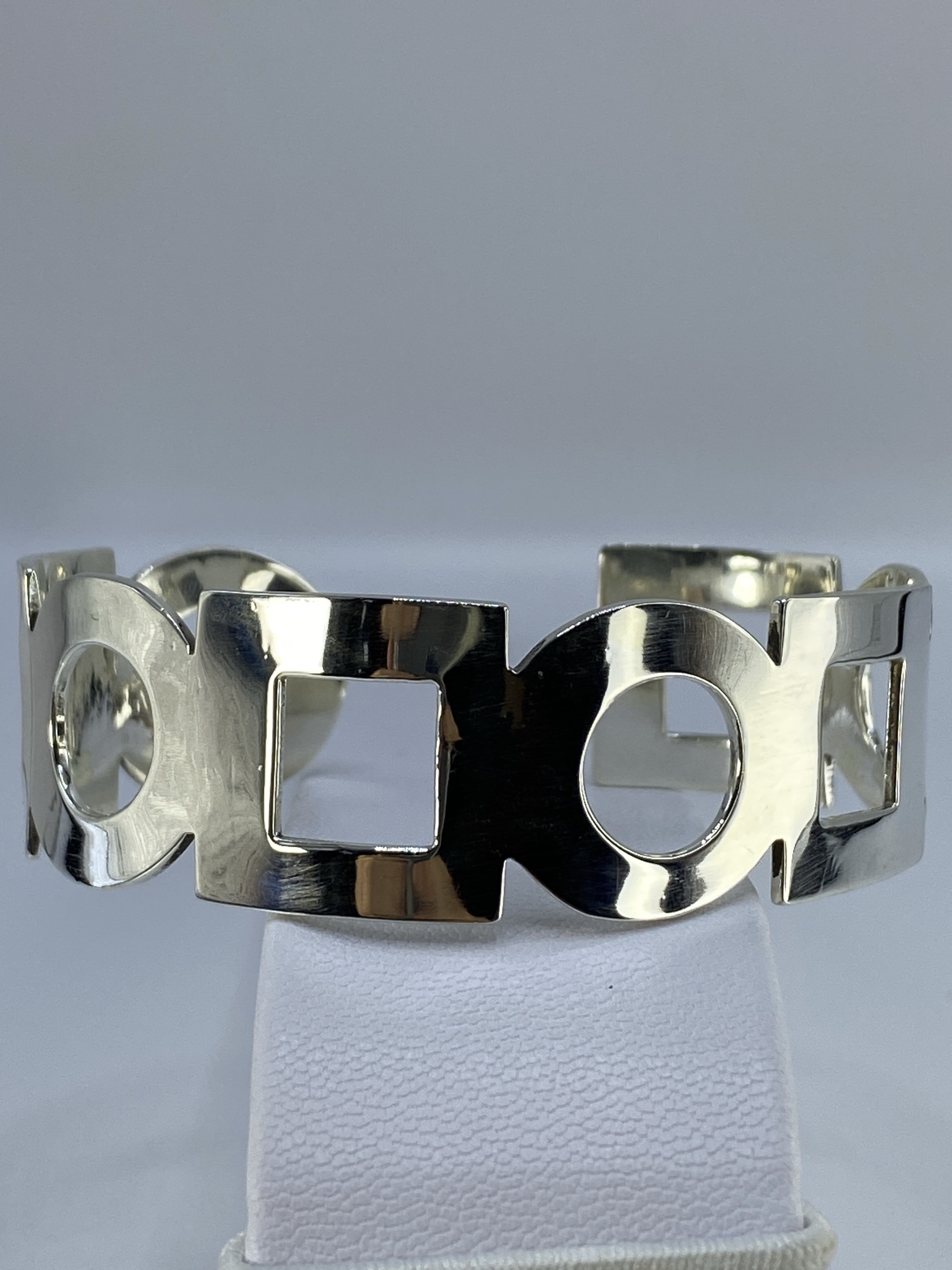 Brazalete de Plata Calado — Esclava Rígida Taxco 925
