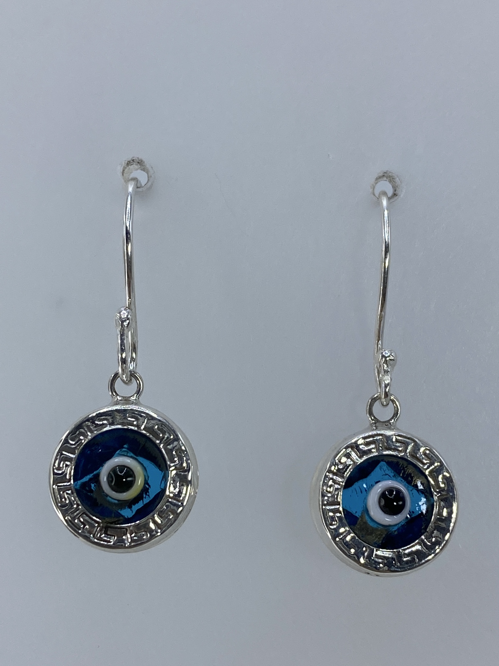Aretes Plata 925 con Piedra Azul Cielo — Taxco
