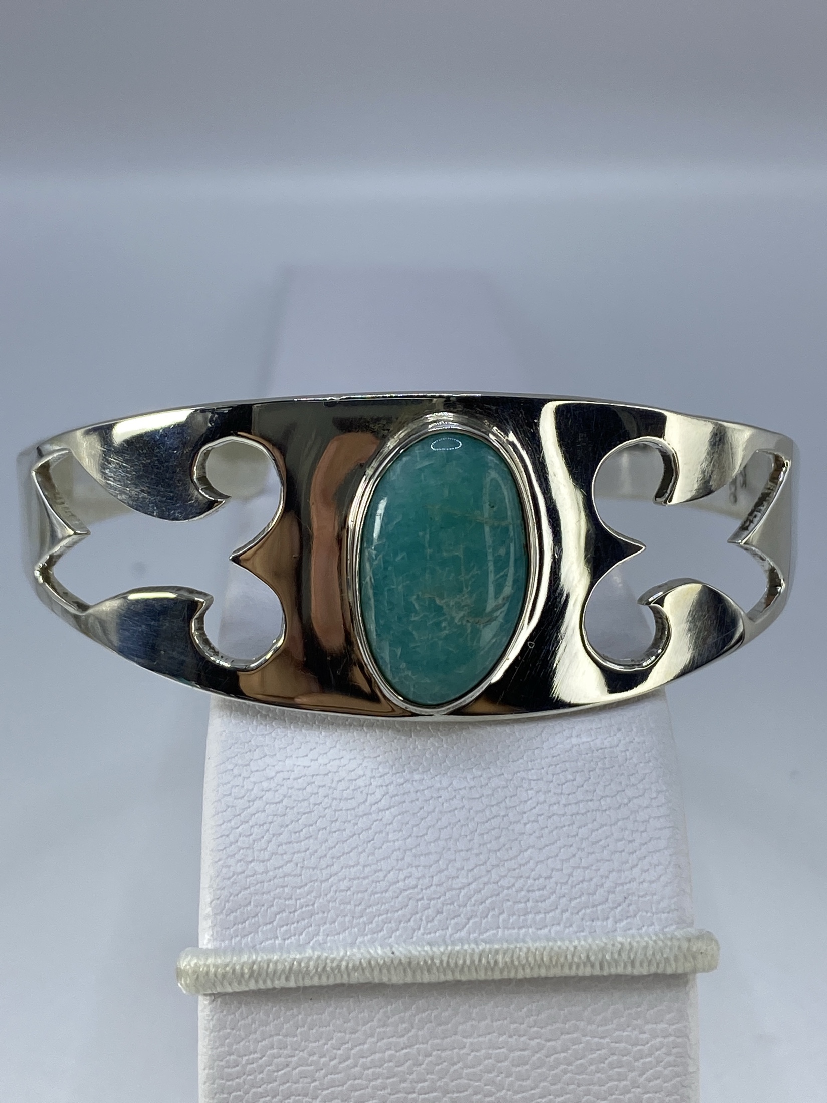 Brazalete Plata 925 con Turquesa Azul — Taxco