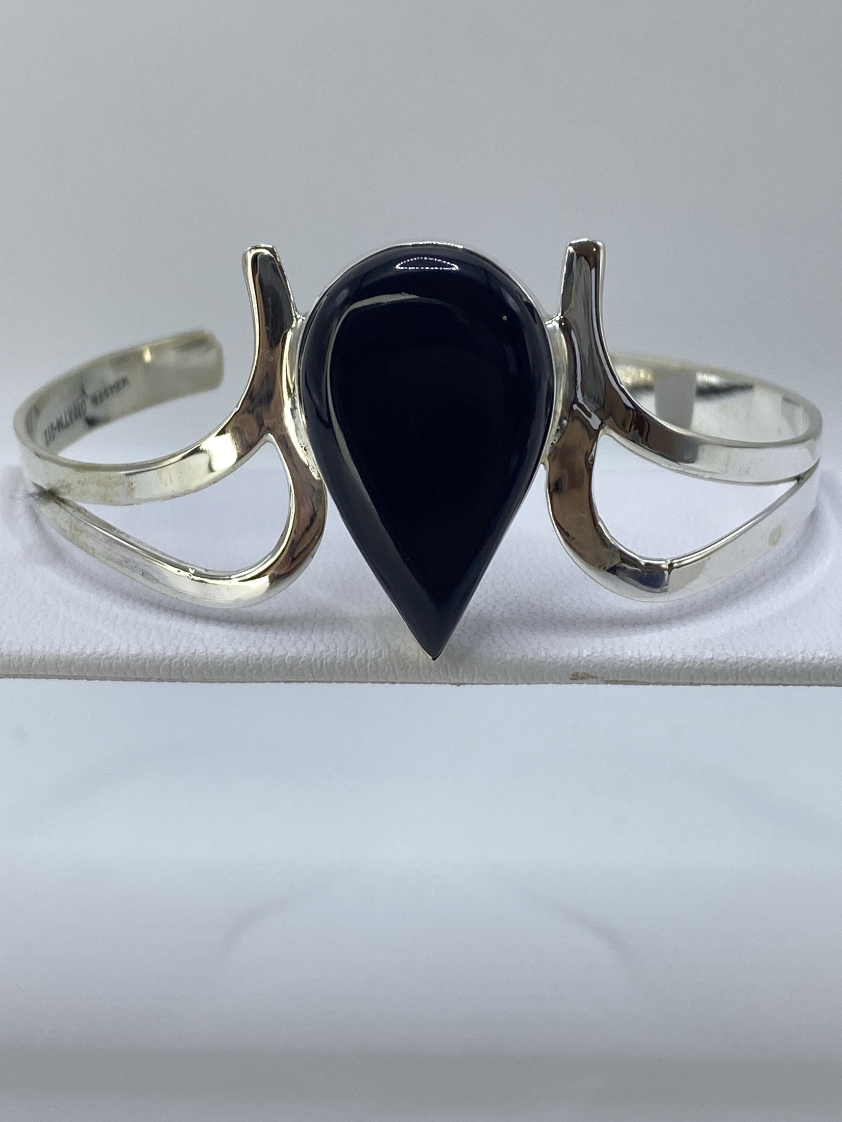 Brazalete Plata Ónix Negra — Taxco 925