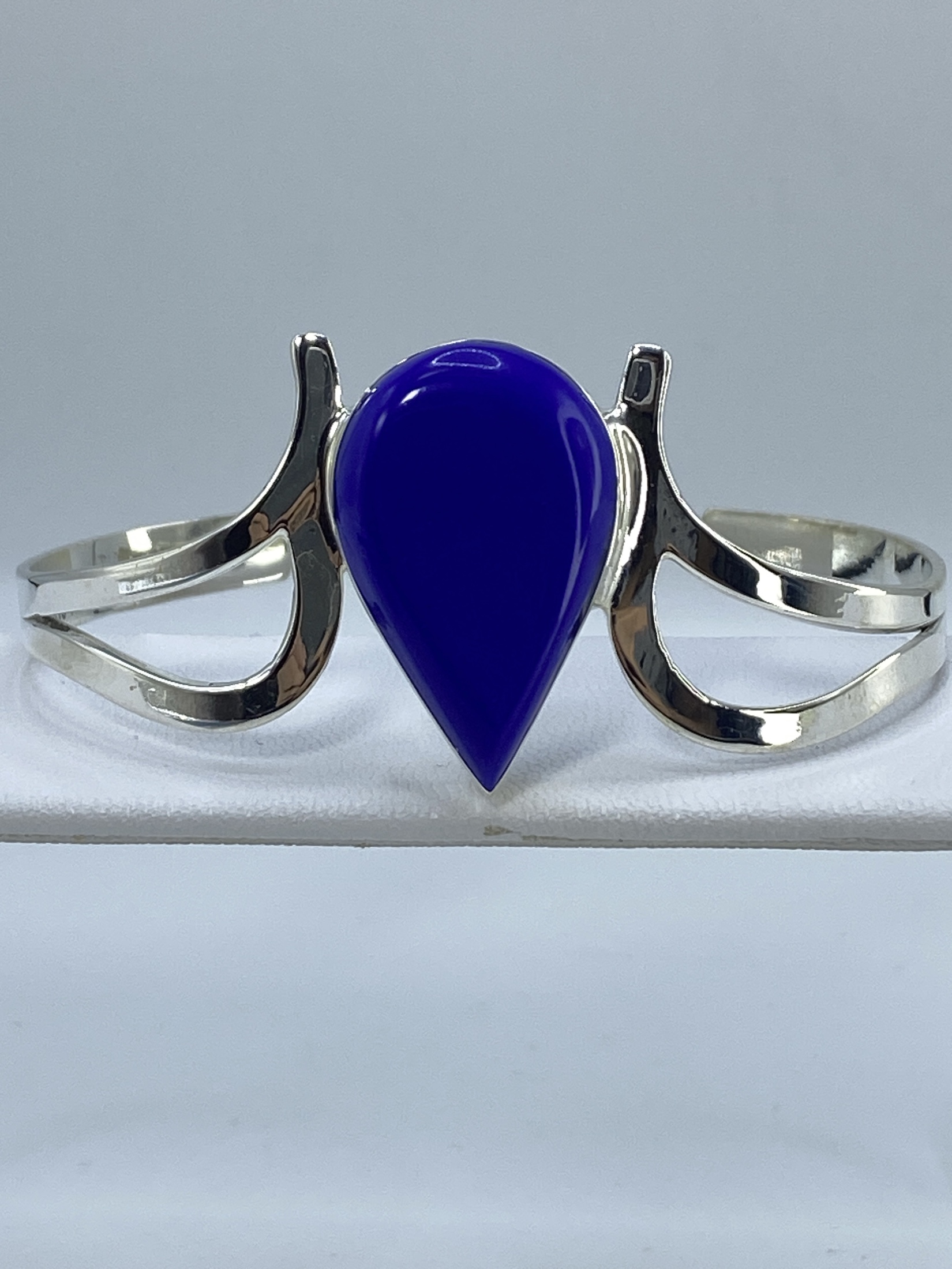 Brazalete Plata 925 con Lapislázuli Azul — Taxco