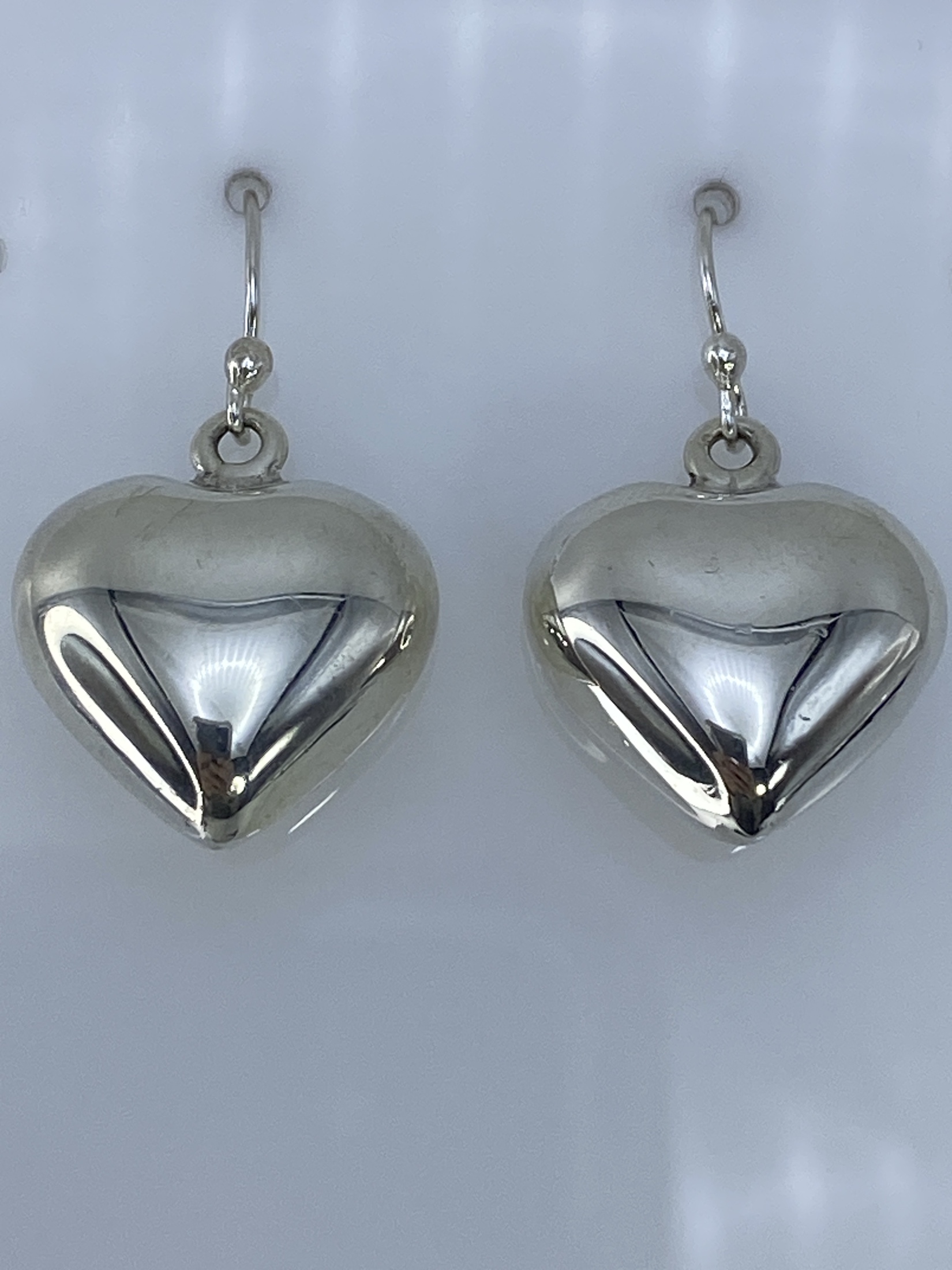 Aretes de Plata Corazón Macizo — Taxco 925