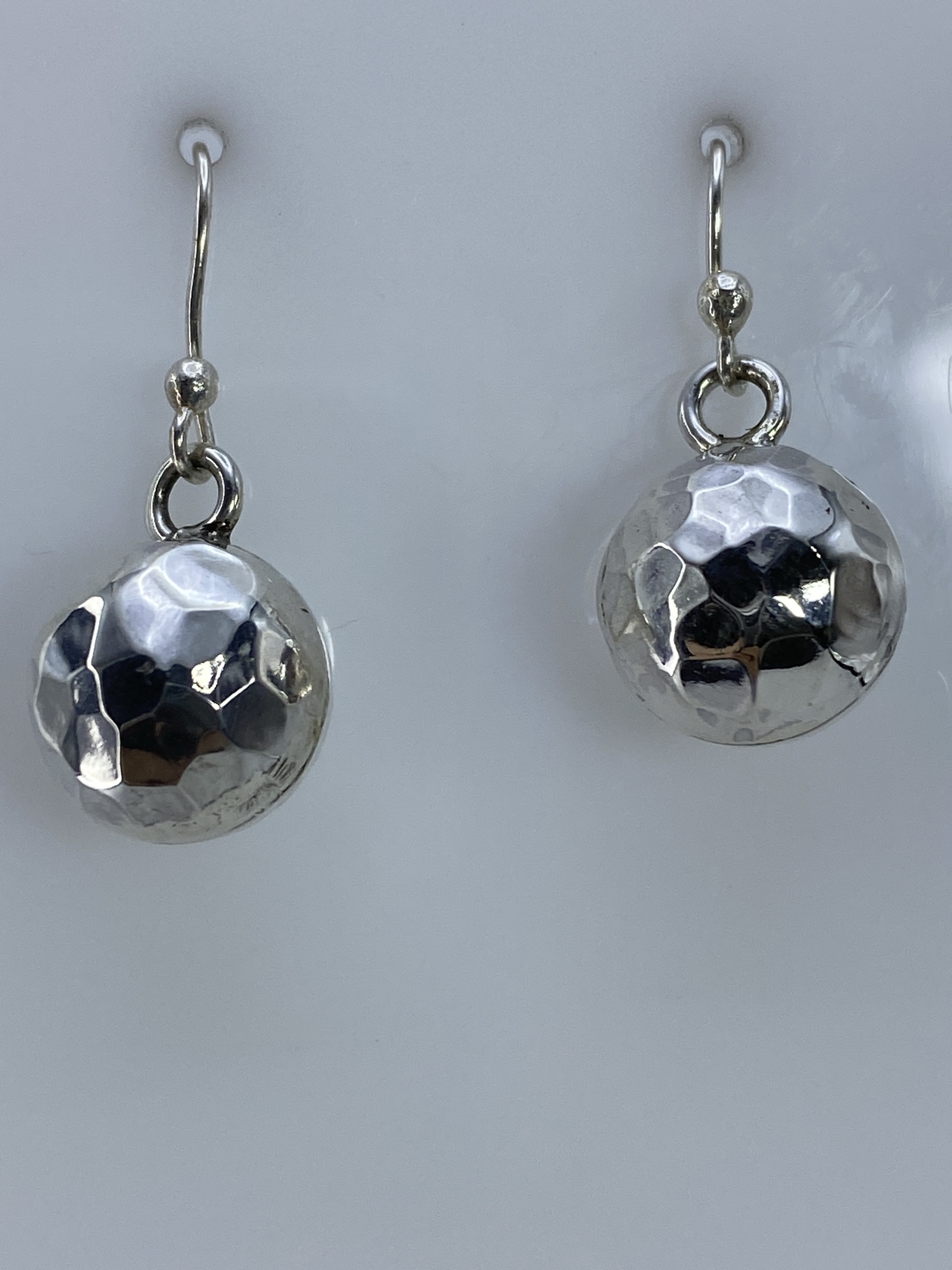 Aretes de Plata Esfera Facetada — Taxco 925