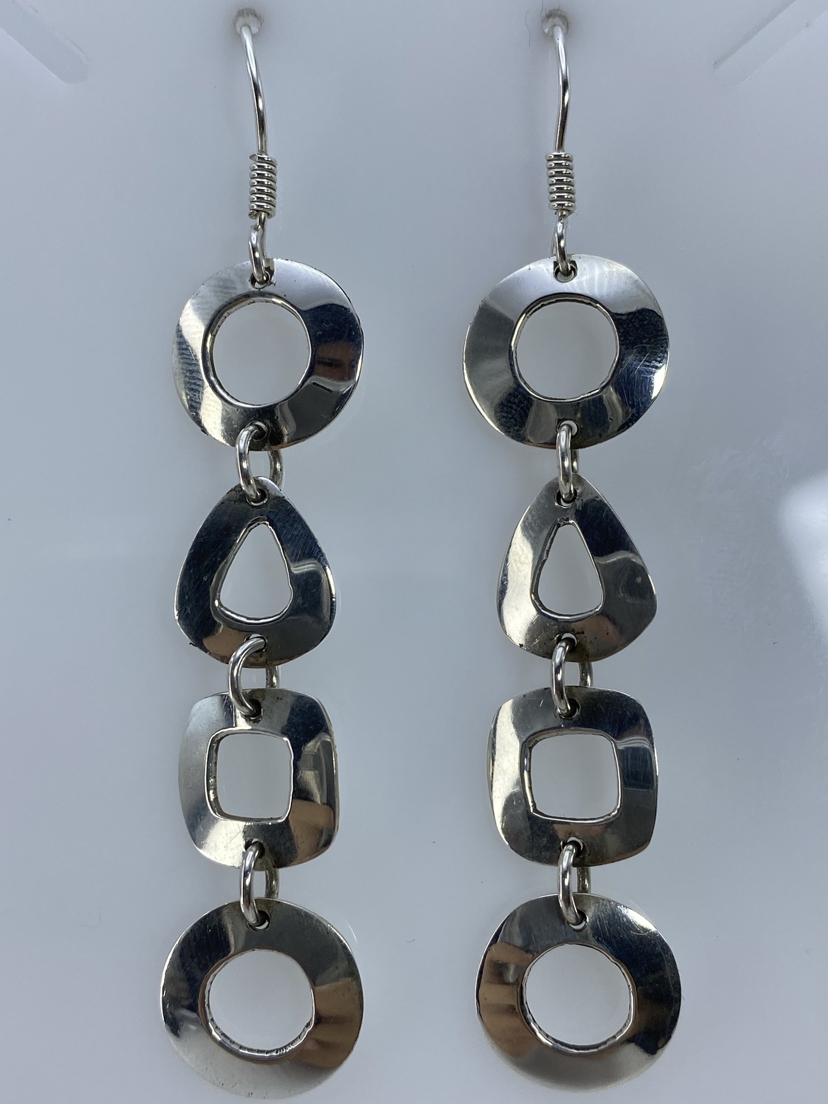 Aretes de Plata Calado Encadenados — Taxco 950