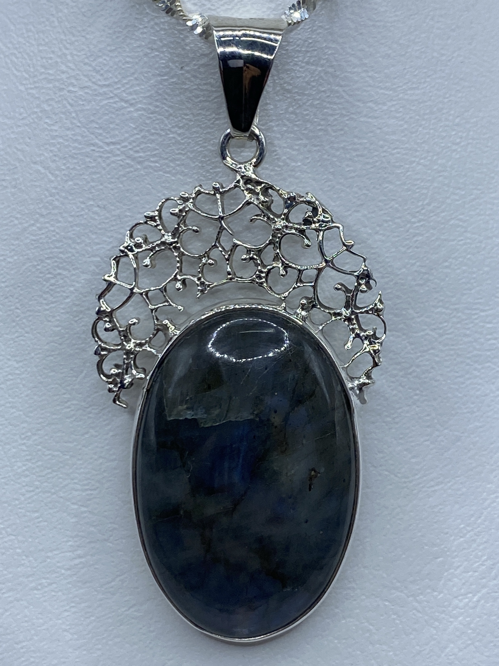 Dije de Plata Labradorita Tornasol — Taxco 925
