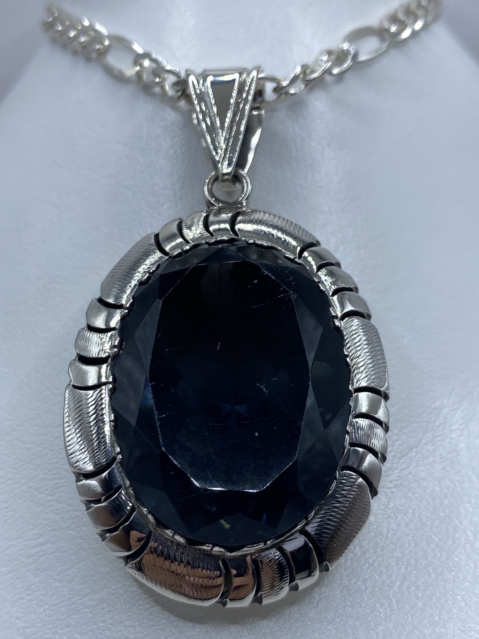 Dije de Plata Circonia Ovalada — Taxco 925