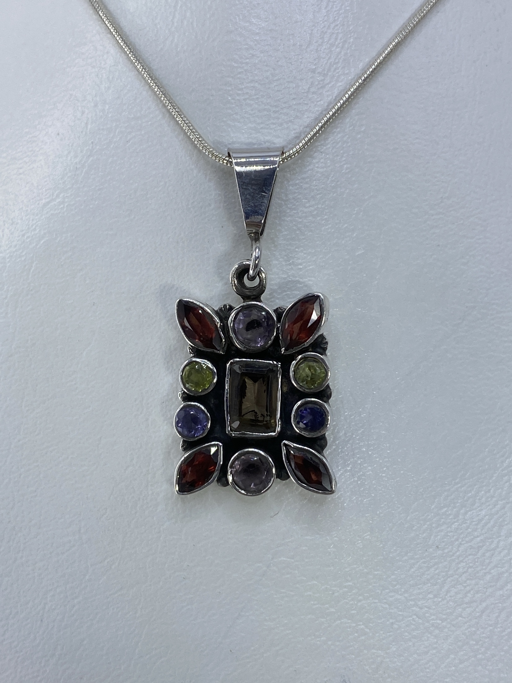 Dije de Plata Circonia Multicolor — Taxco 925