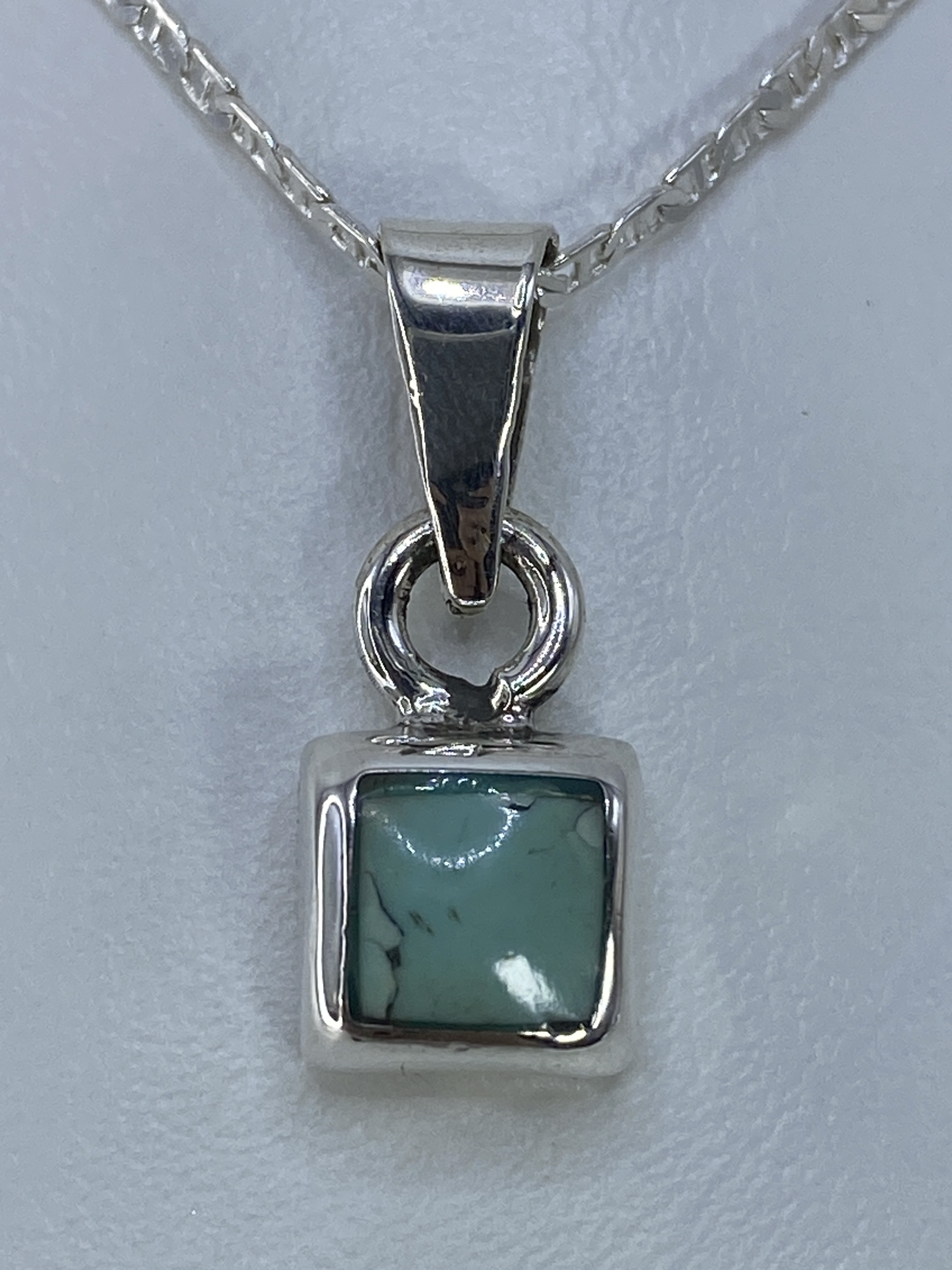Dije de Plata con Piedra Engastada — 2.5 cm · Taxco 925